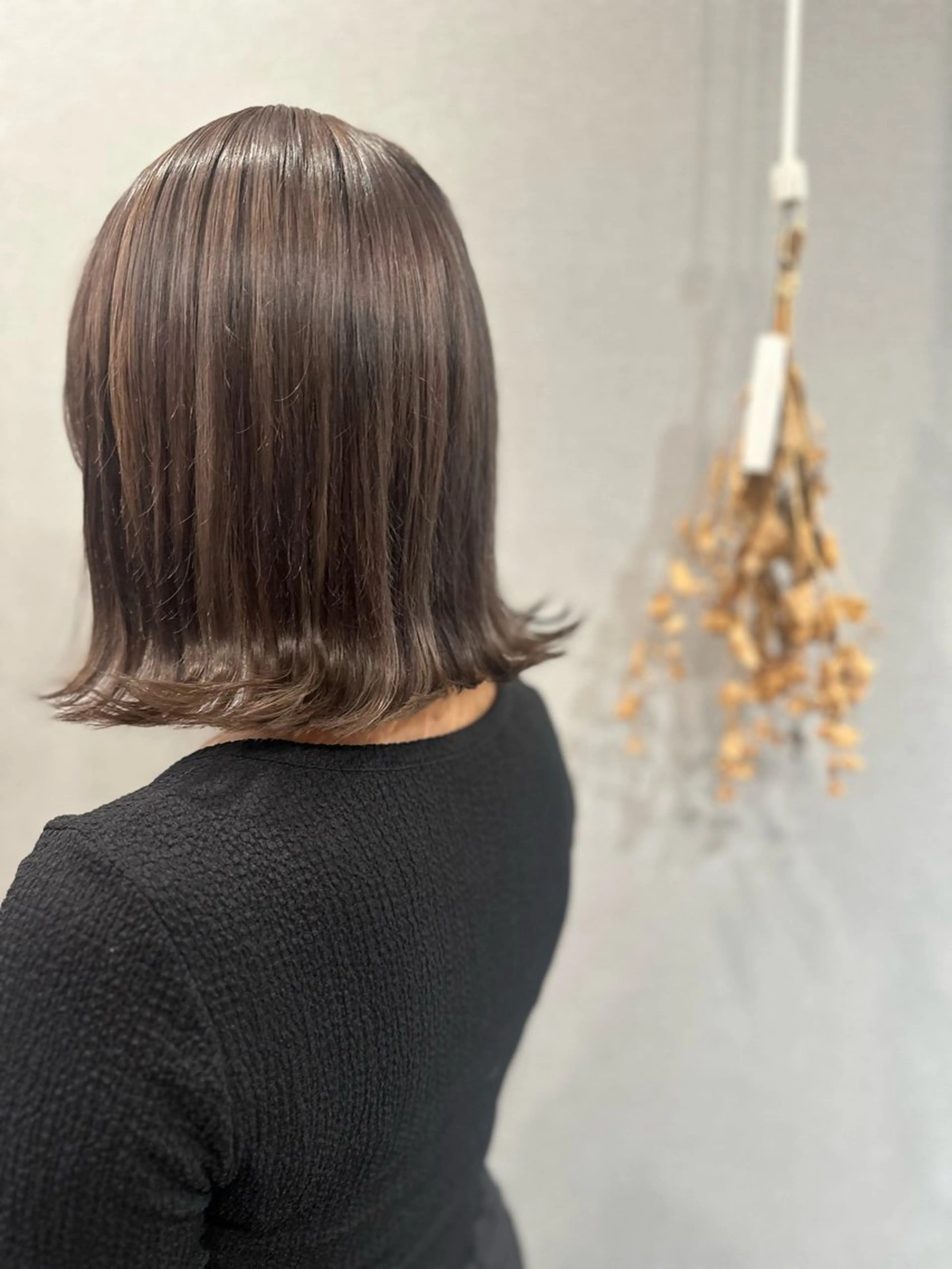 ミディアム カラー カット ヘアカラー トリートメント K Harukaのヘアスタイル
