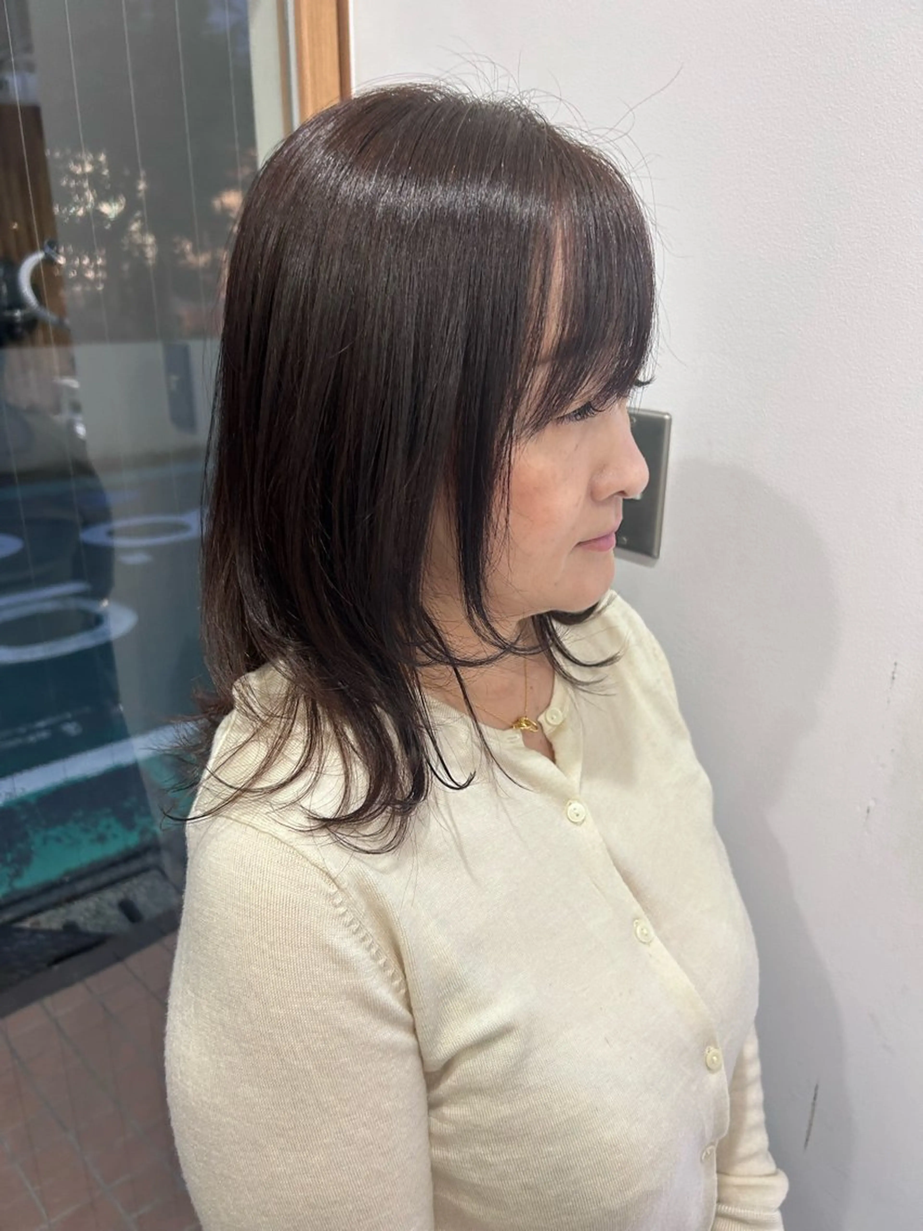ミディアム ウルフレイヤー🐺 ヒナ🩶のヘアスタイル