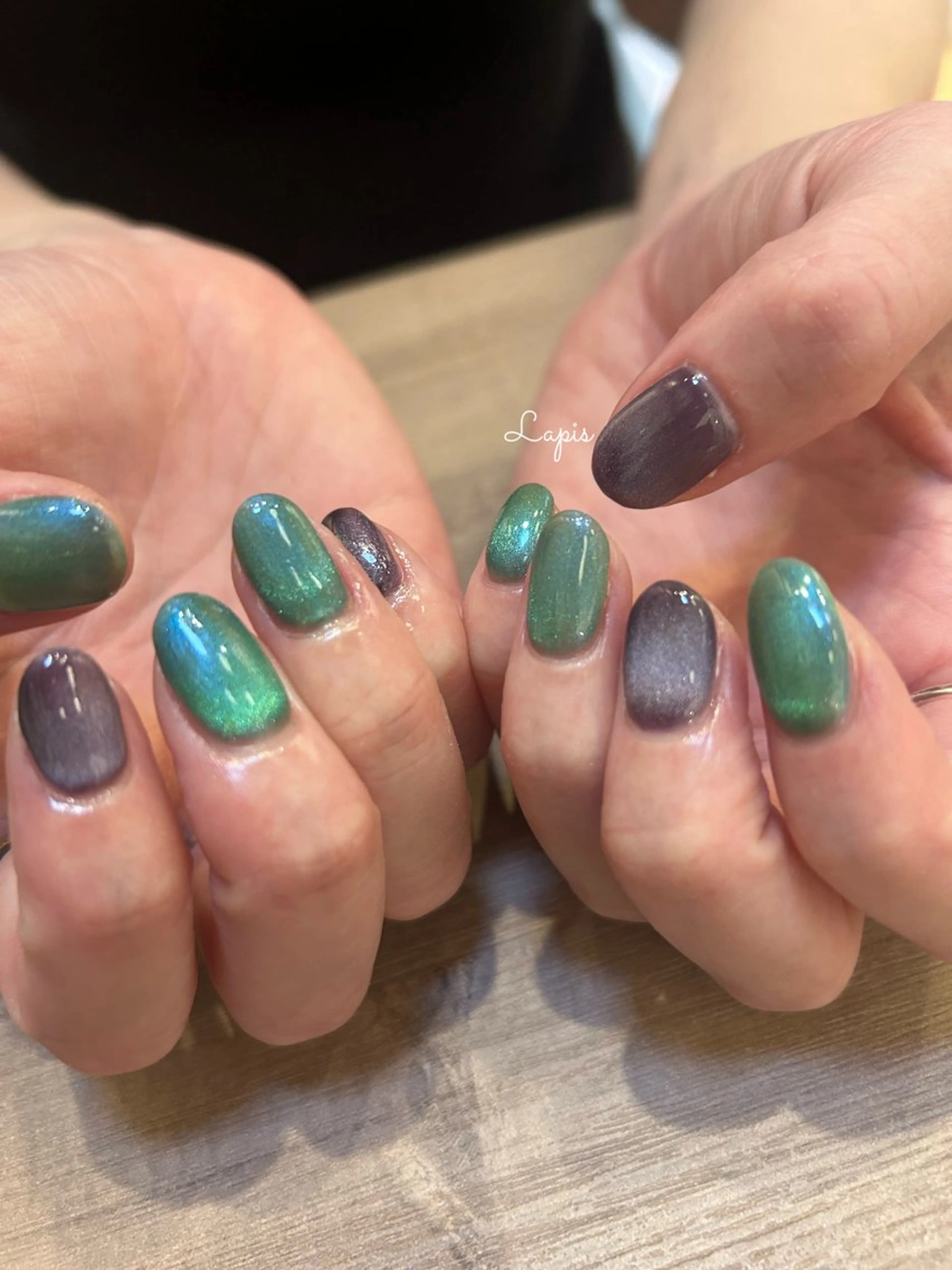 ネイル マグネットネイル ハンドネイル Lapis *のネイルデザイン
