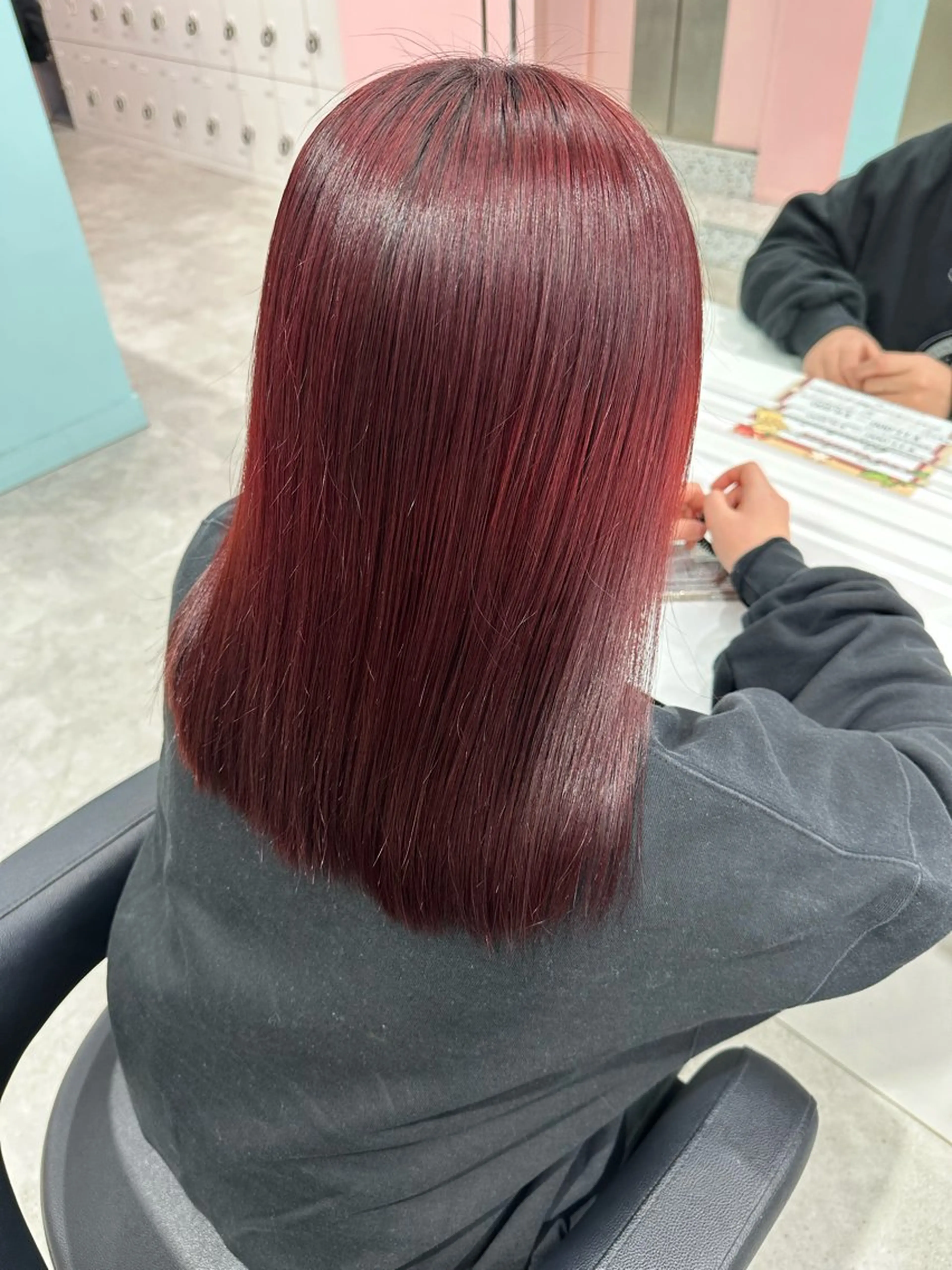 ミディアム カラー カット ヘアカラー 🍒ワイン系 ウルフカット🍒拓未のヘアスタイル