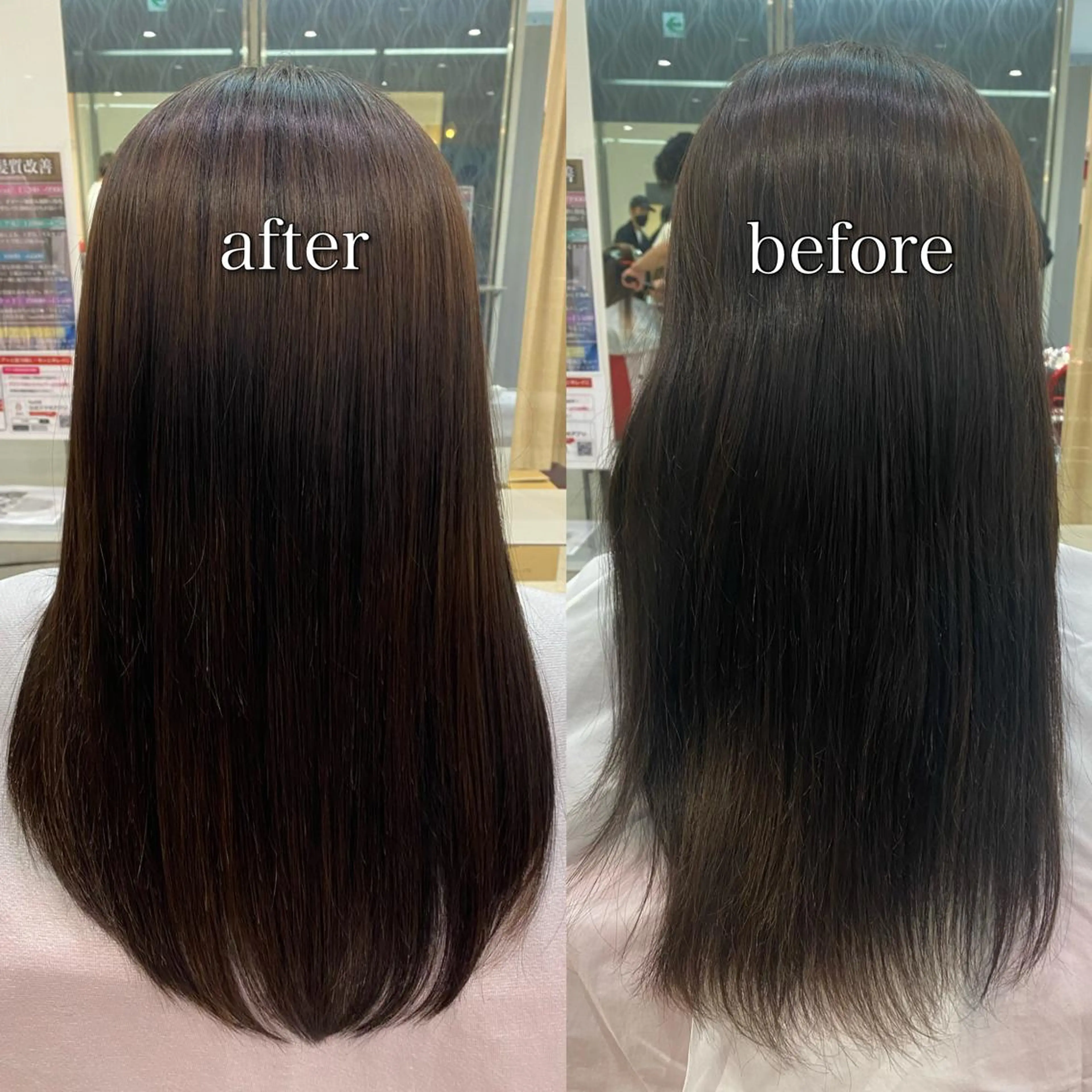 セミロング カット salowin所属・ハイトーンカラー 馬場みなみのヘアスタイル