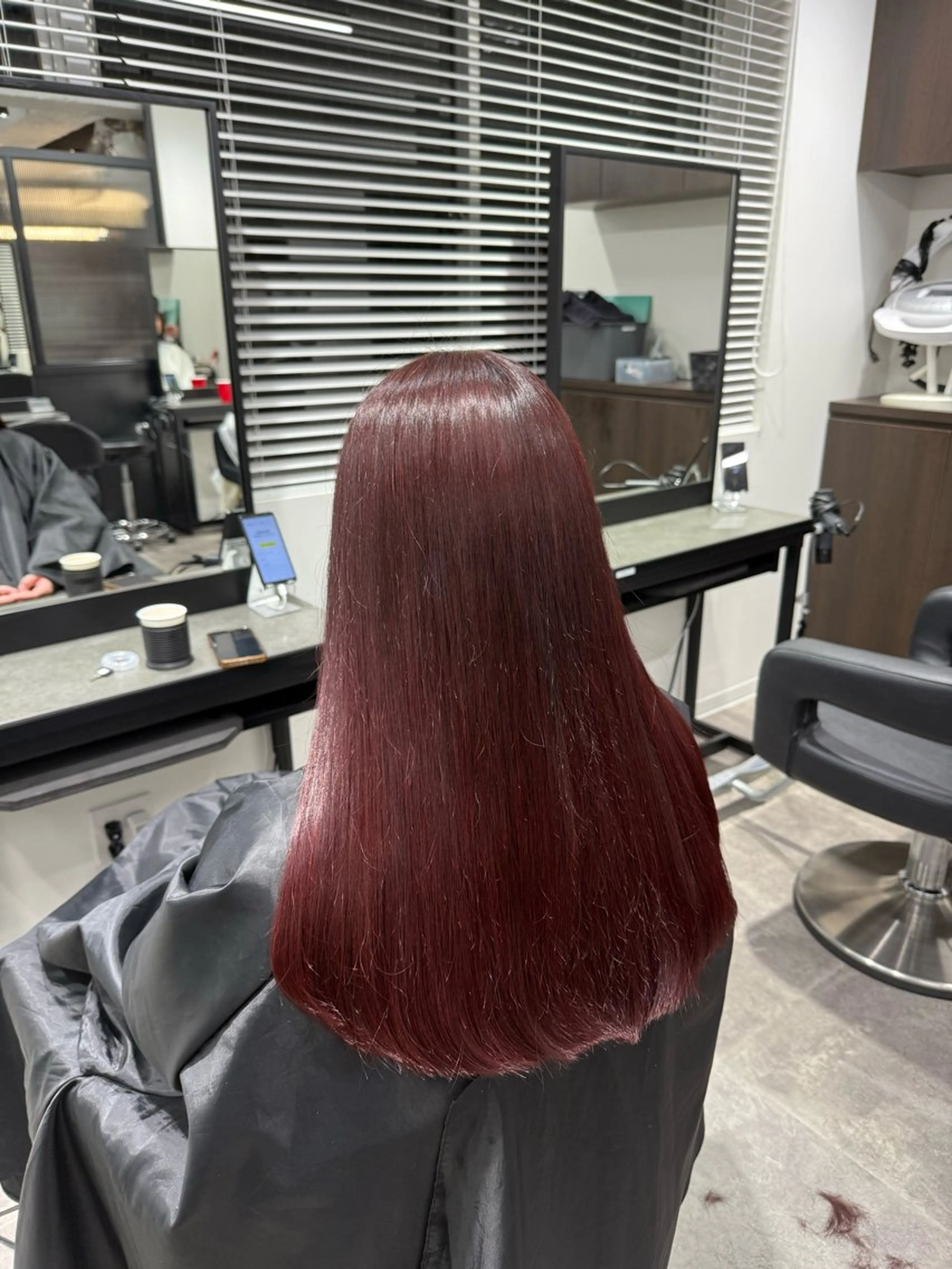 ロング カラー ヘアアレンジ ヘアカラー トリートメント 💗暖色特化ピンク/ 赤髪💗HARUNAのヘアスタイル