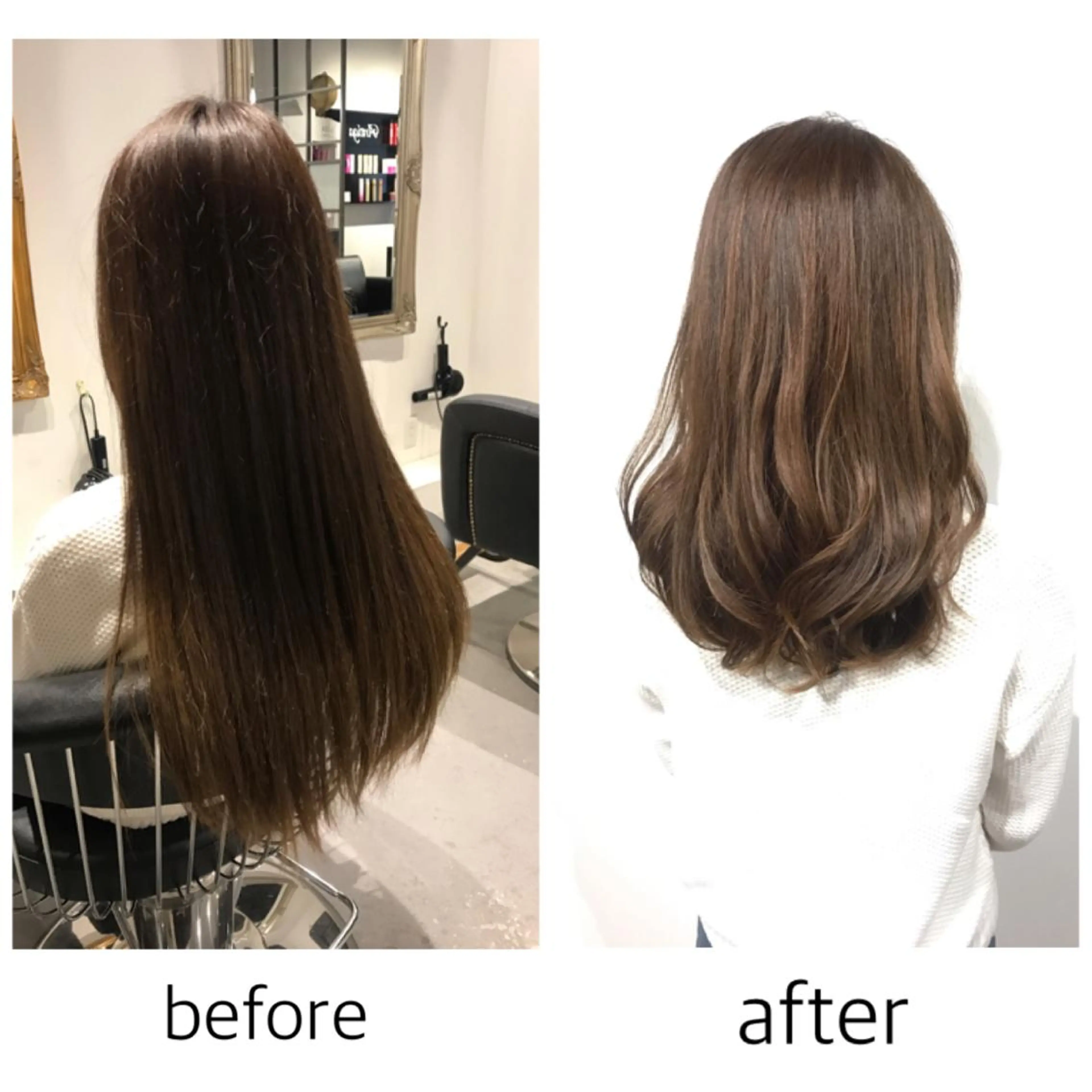 セミロング カラー ハイライトカラー ハイライト アピール欄に重要な お知らせがありますのヘアスタイル