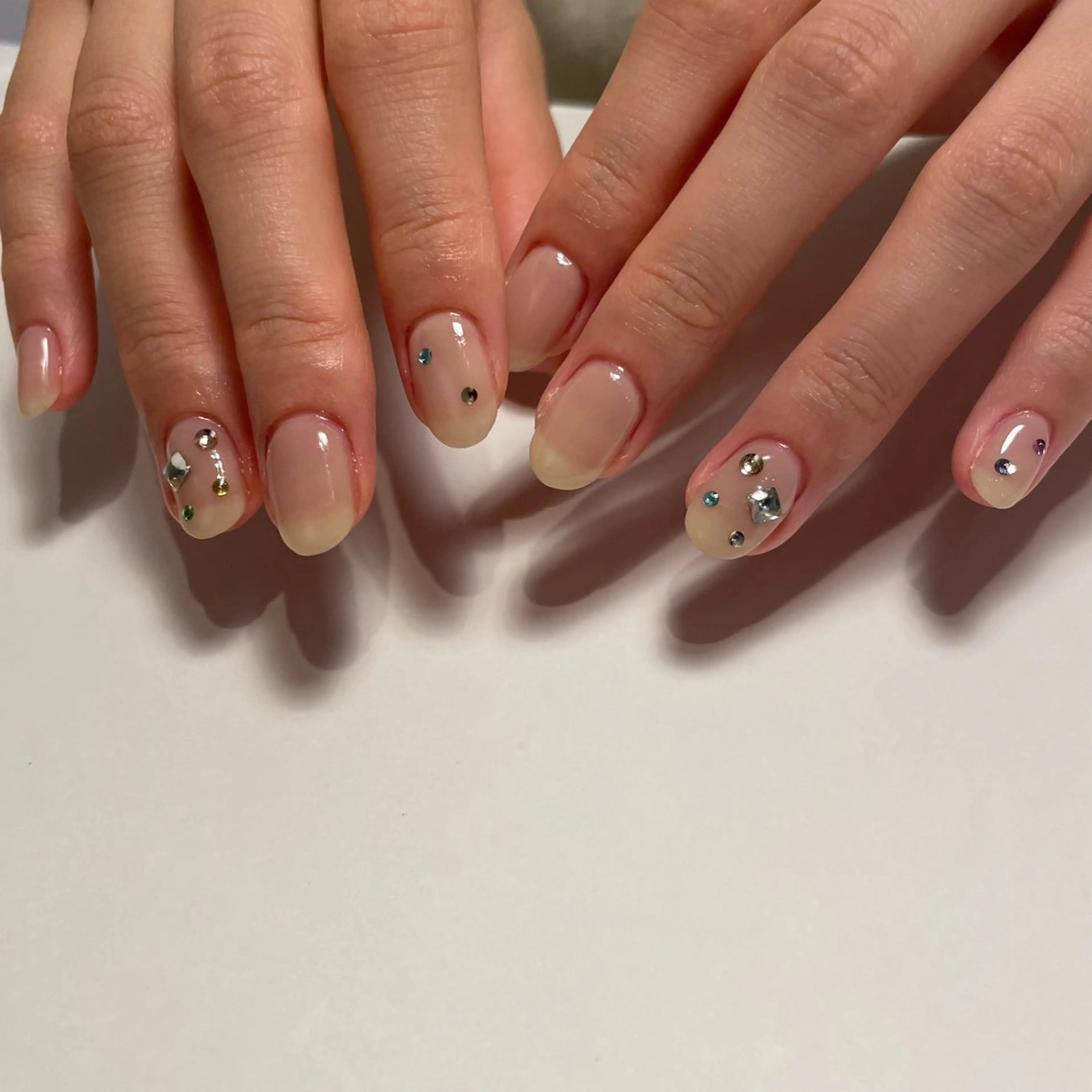 ネイル ストーンネイル ハンドネイル MARU  NAIL honokaのネイルデザイン