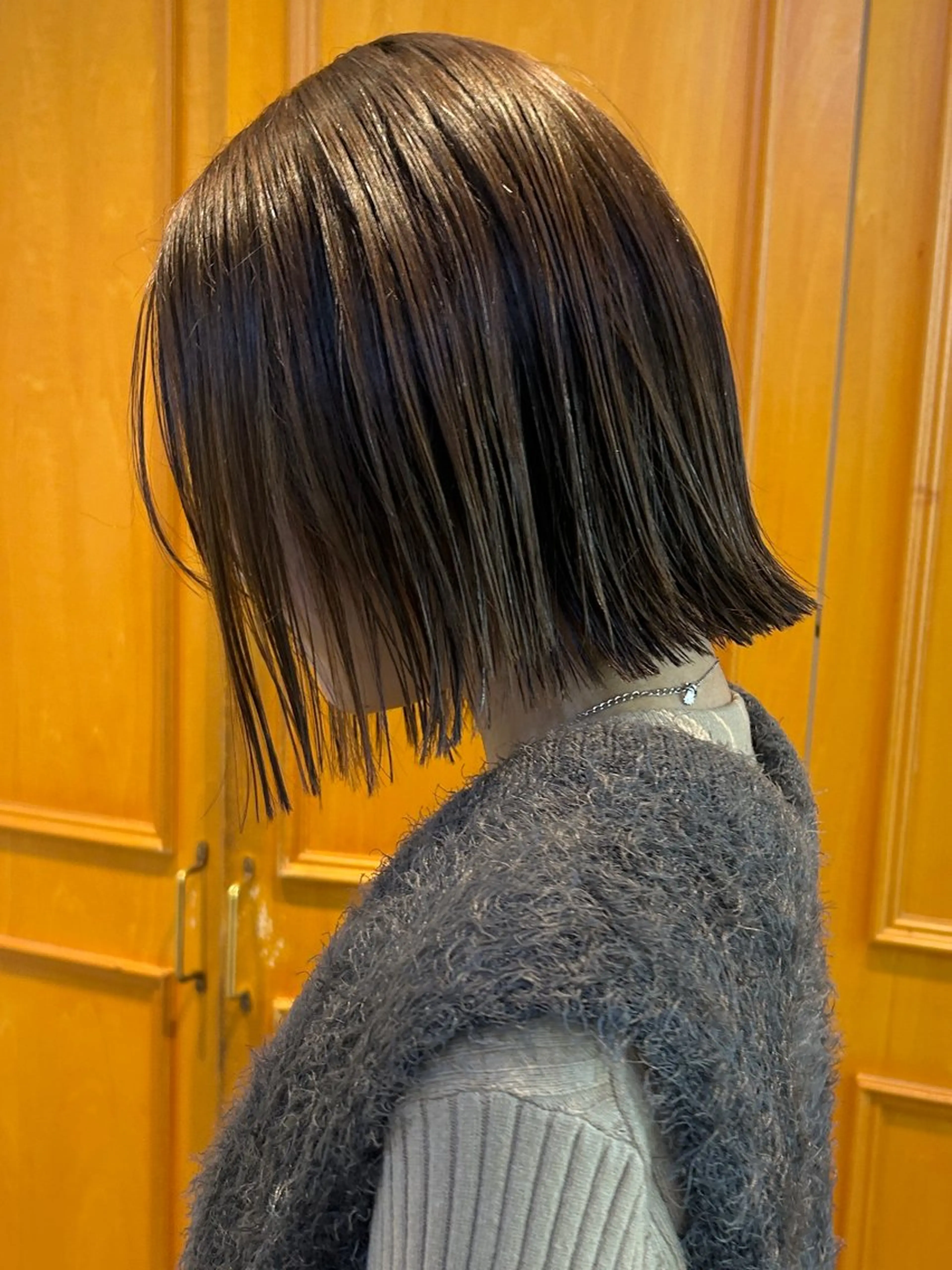 ミディアム カラー カット ヘアカラー レイヤーボブ/ 艶カラー/サナ🌼のヘアスタイル