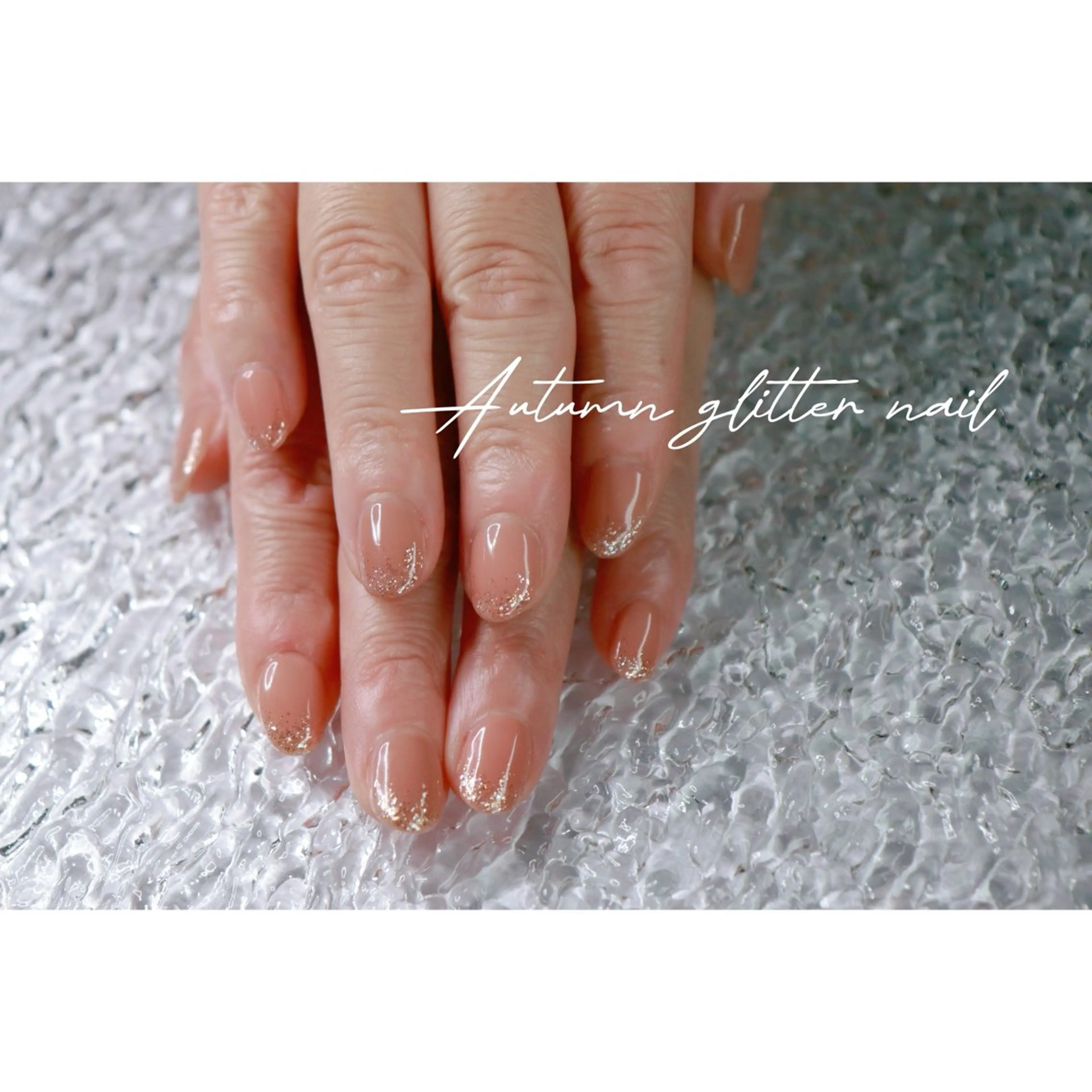 ネイル ラメ(グリッター) シンプルネイル ハンドネイル ハンドケア mapple nailのネイルデザイン
