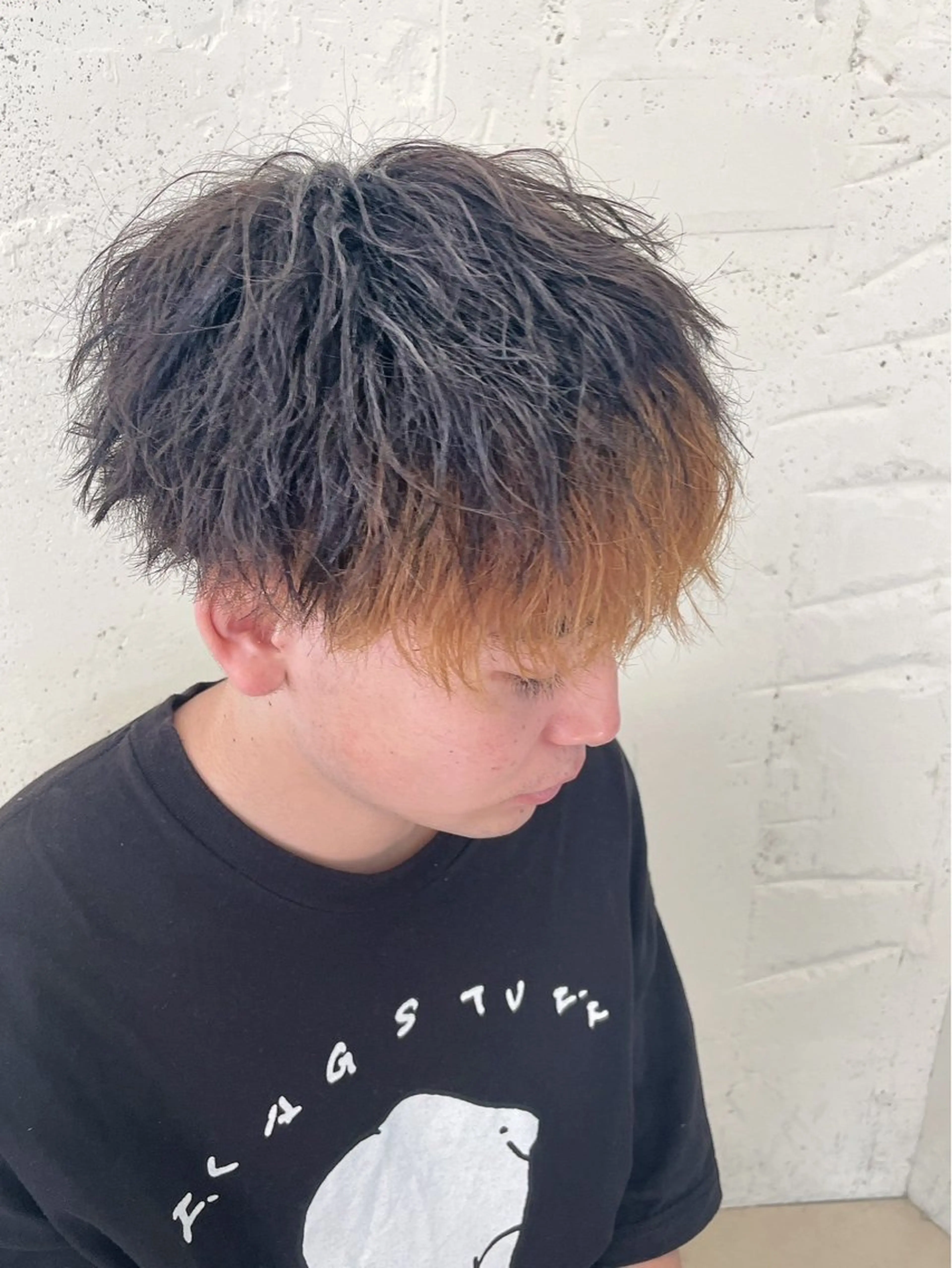 ショート パーマ メンズ カット パーマ ヘアセット メンズ/パーマ特化/ 町田/naokiのヘアスタイル