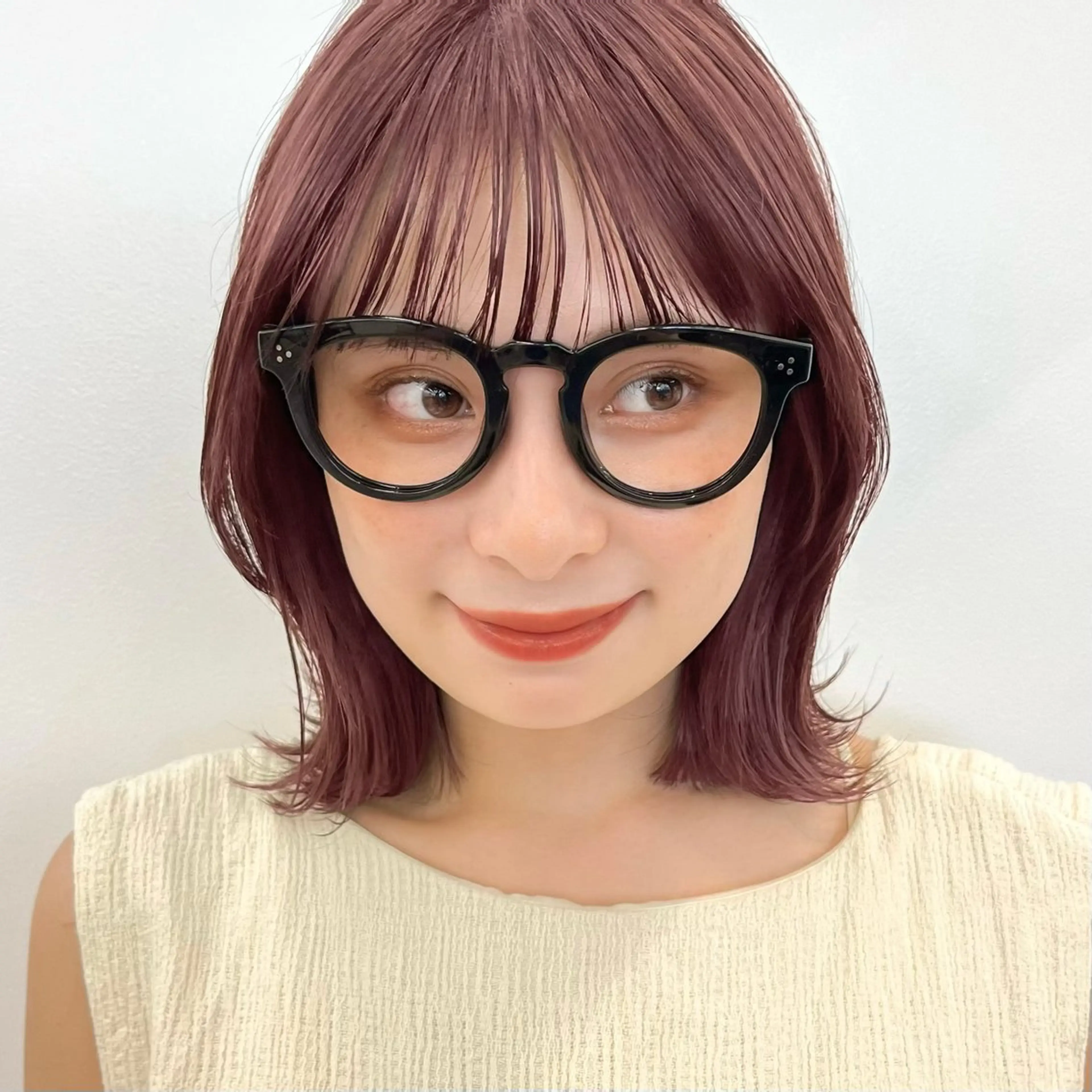 ショート カラー ヘアカラー トリートメント 暖色/艶髪/ボブ/ ショート/Ayaのヘアスタイル