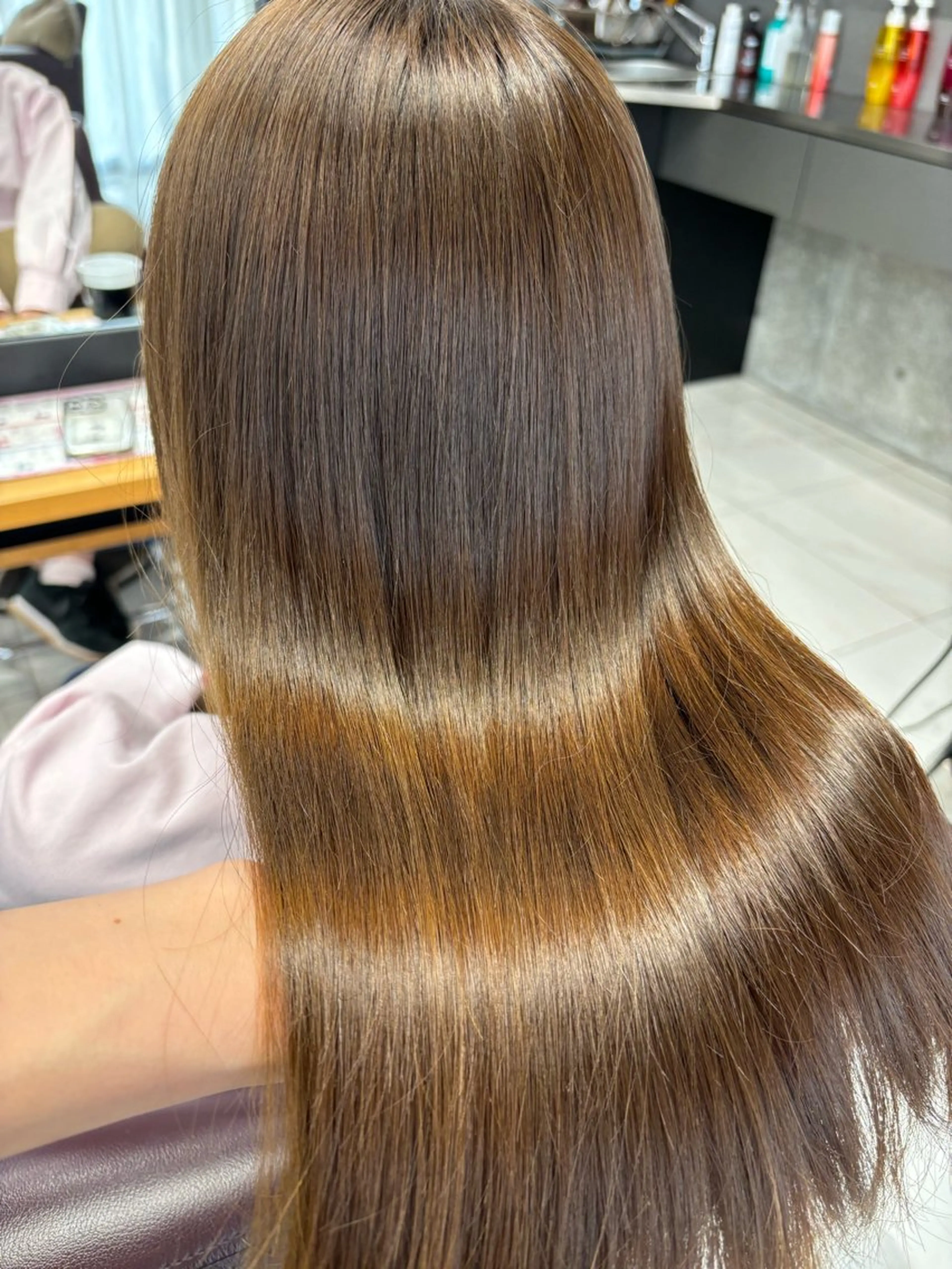 ロング カラー ベージュカラー 透明感カラー オリーブベージュ ヘアカラー トリートメント Miyu🎀レイヤー ／透明感カラー🪽のヘアスタイル