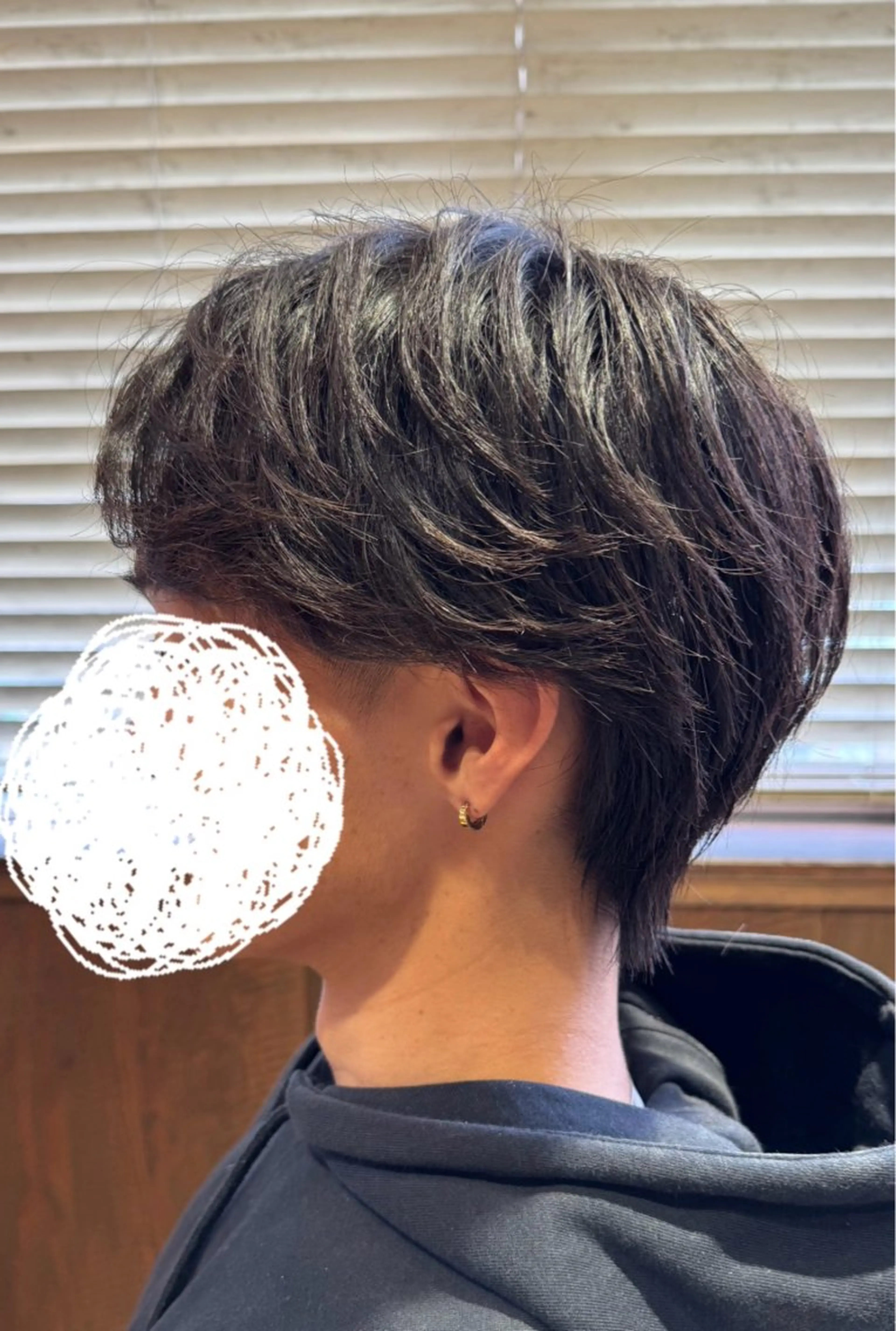 メンズ フェザーパーマ メンズパーマ カット TESORO 十河のヘアスタイル
