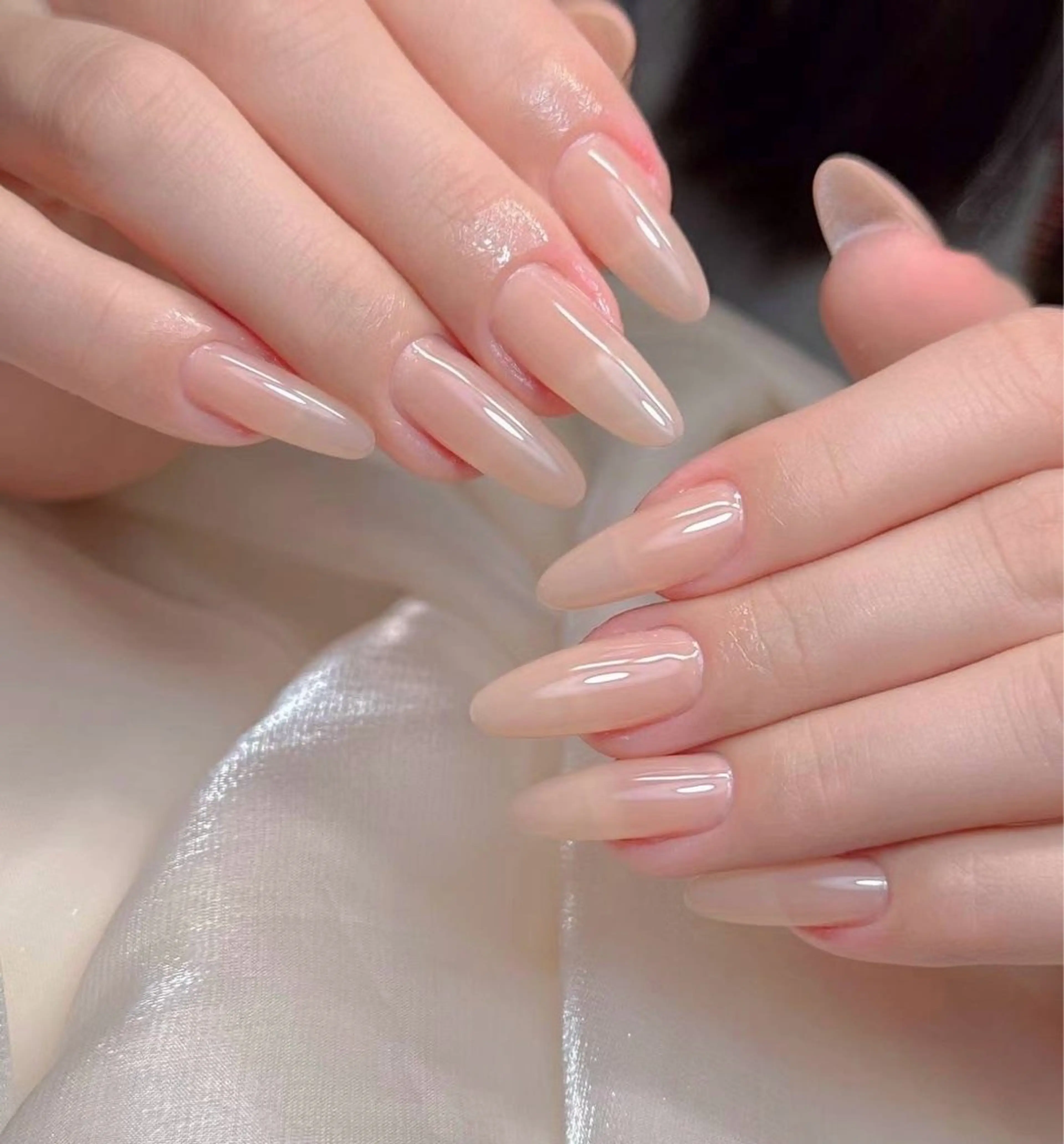 ネイル アートネイル 韓国ネイル 水色 ロングネイル マグネットネイル ハンドネイル ハンドケア NailDemure 【銀座店】のネイルデザイン