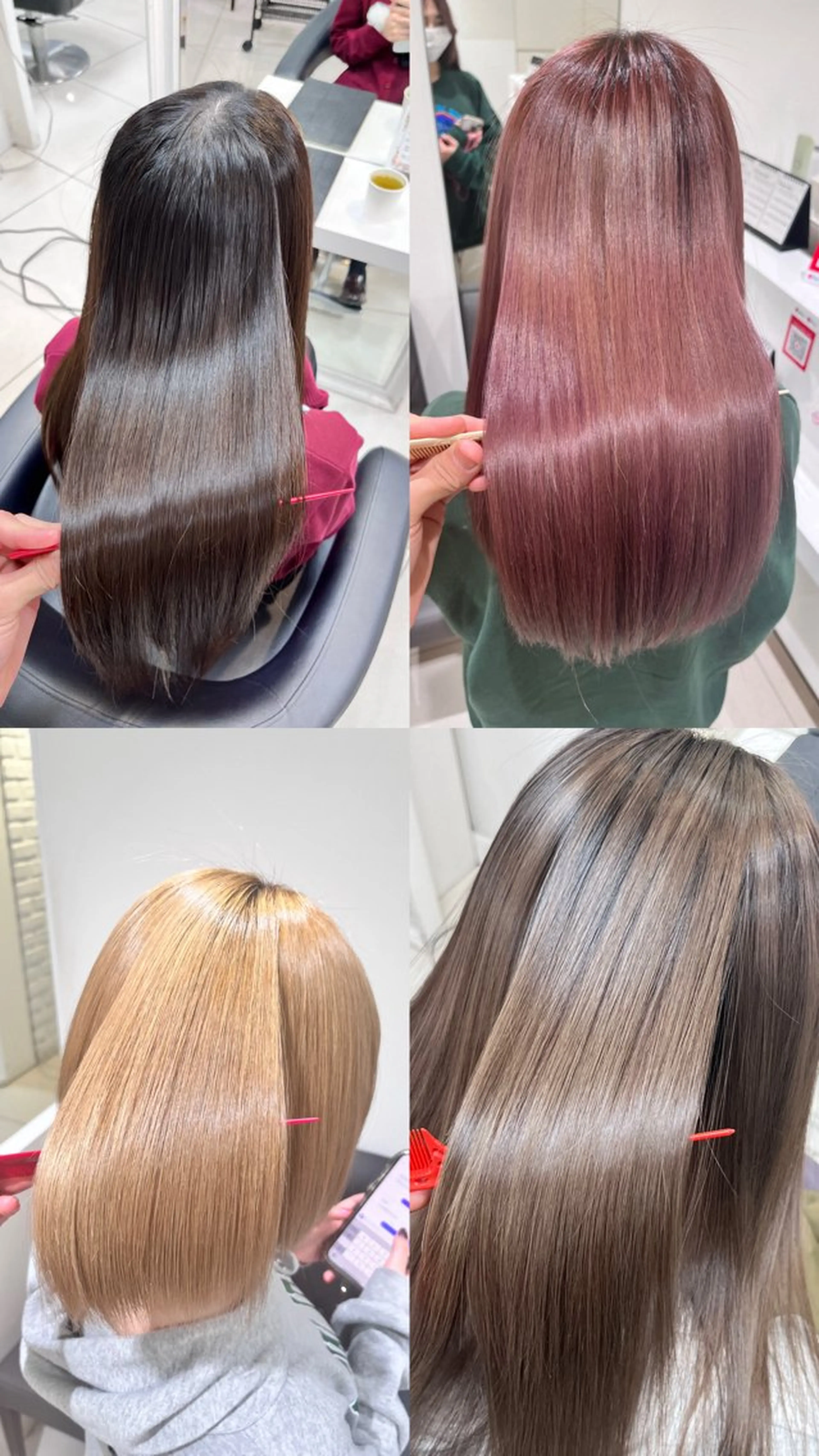 ロング カラー トリートメント ✨美髪矯正✨髪質改善 カラー🦋島琉平🦋のヘアスタイル