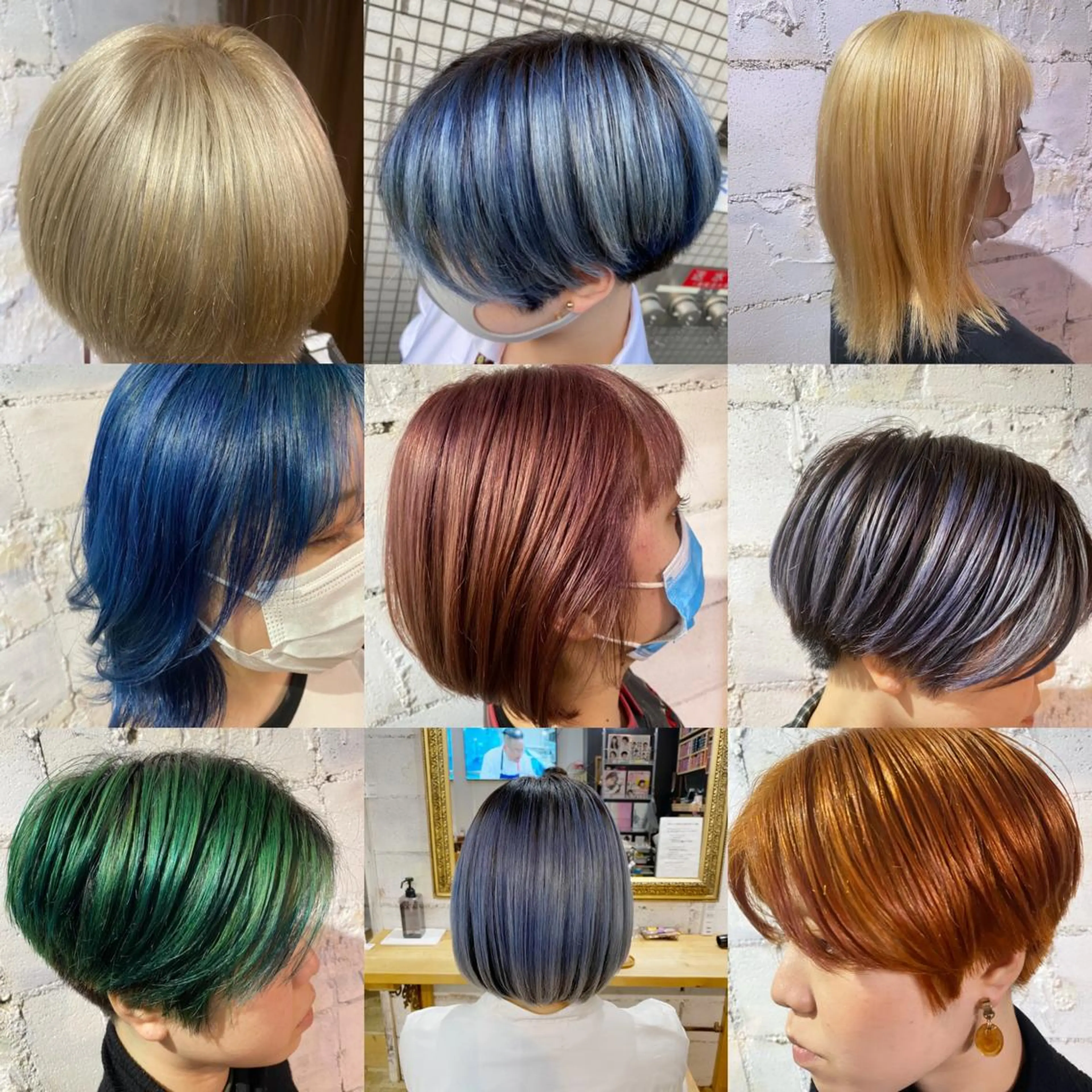 カラー ダブルカラー カット ヘアカラー トリートメント 【韓国レイヤー特化 ハッシュカット】のヘアスタイル