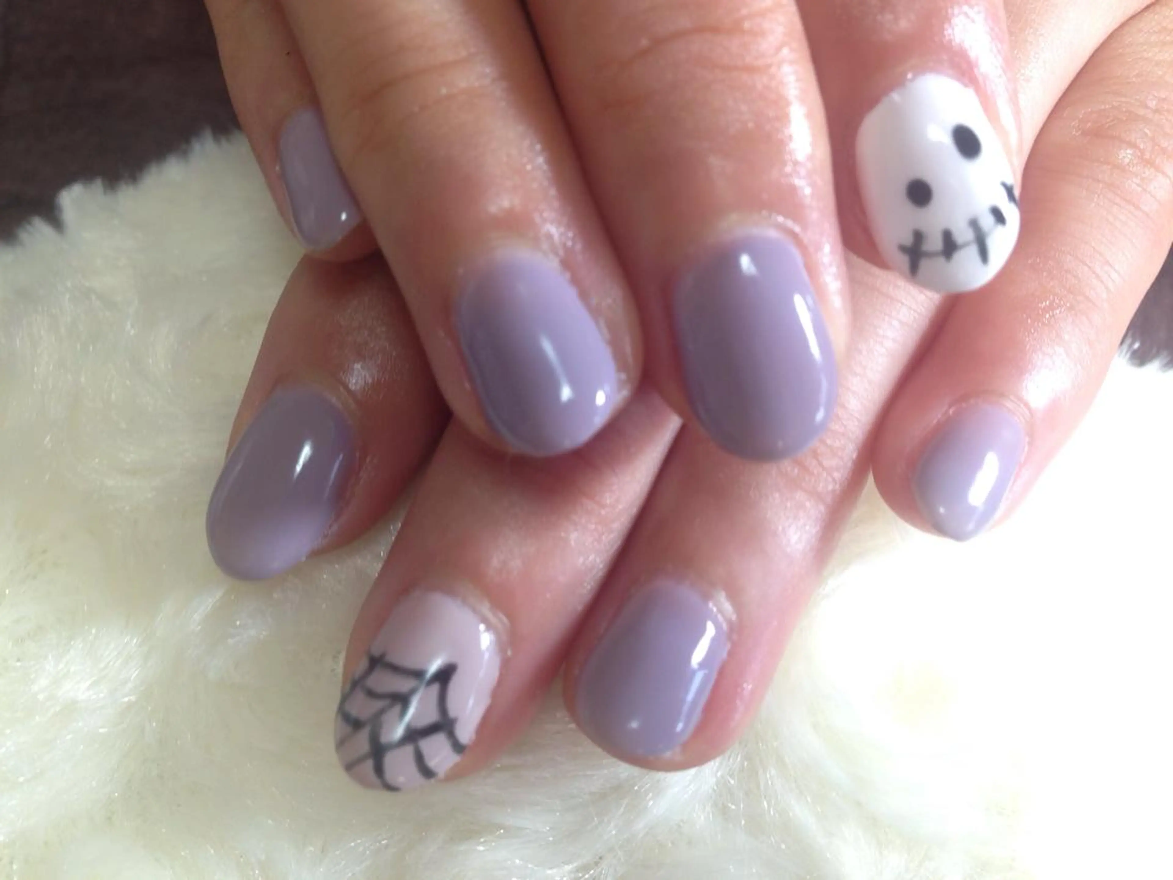 ネイル ハロウィン シンプルネイル リラネイル所属・福田 美代子のネイルデザイン