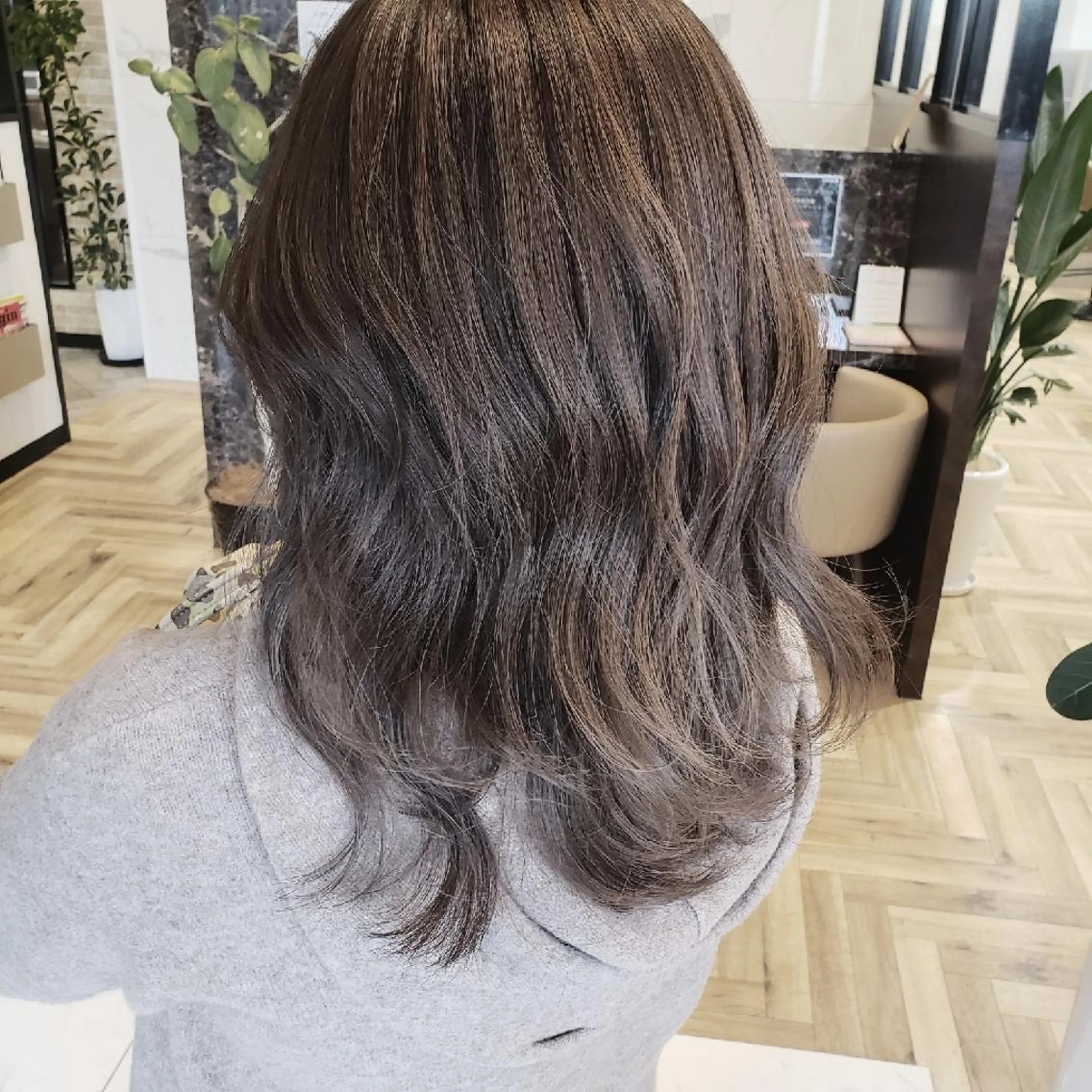 ミディアム カラー ヘアカラー ma cherie 三浦直美のヘアスタイル