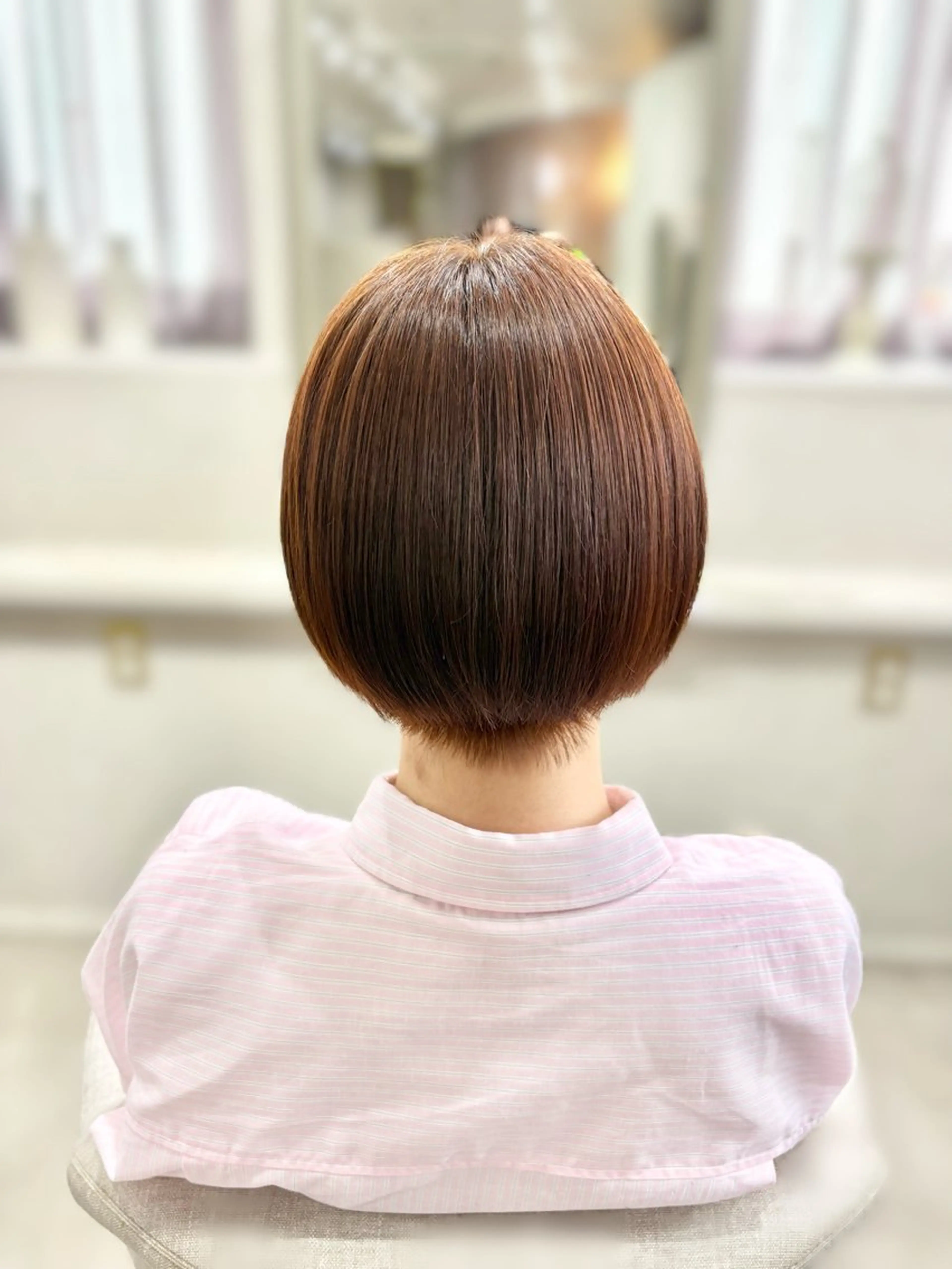 ショート カラー ブラウンカラー オレンジ オレンジブラウン Color Couture所属・カラー/大宮/ 🌙yuzukiのヘアスタイル