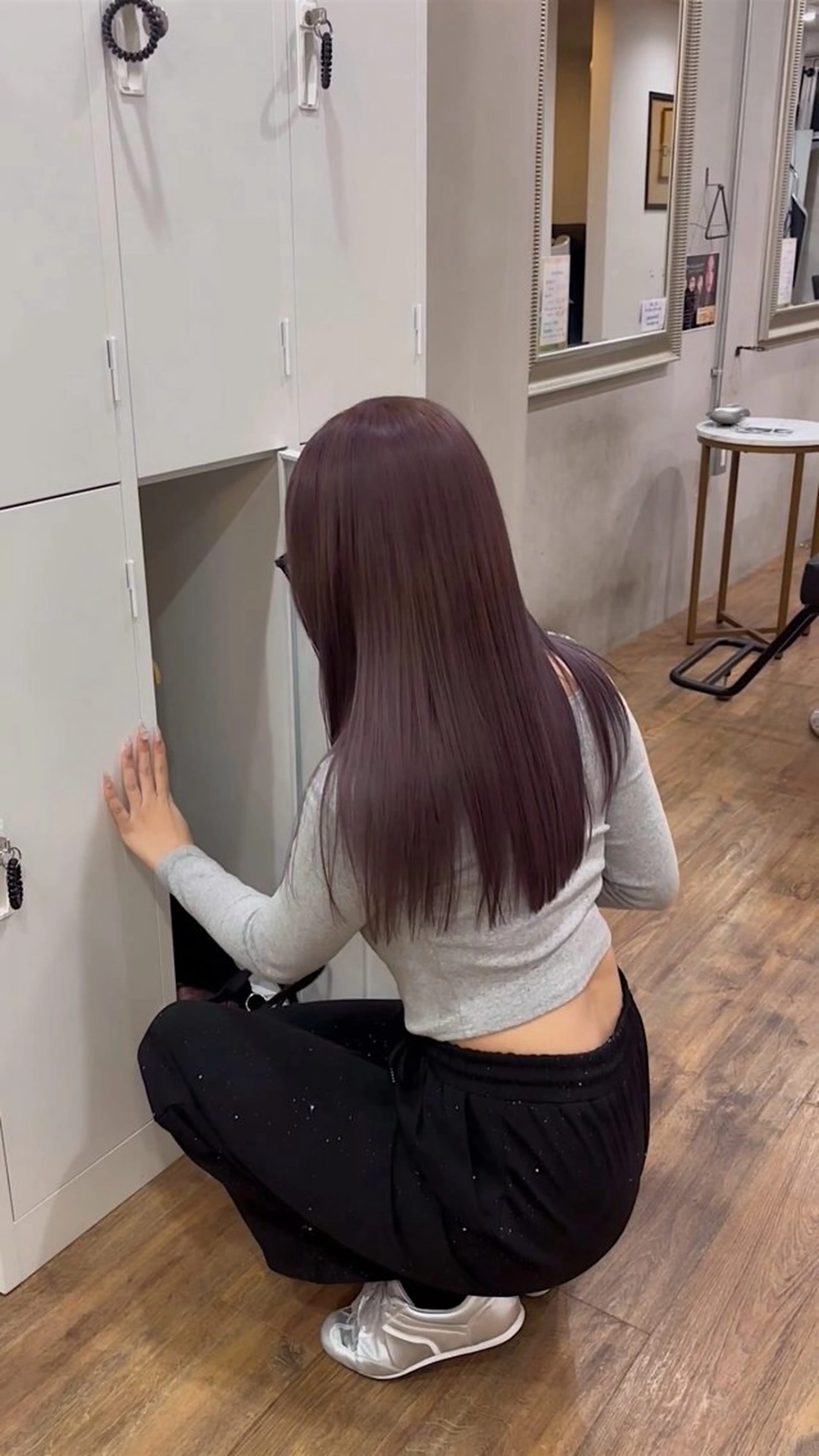 ロング カラー ブリーチ グレージュ ラベンダーカラー ラベンダーグレージュ ラベンダーグレー ヘアカラー トリートメント 🌞SoL🌞竹原 沙希のヘアスタイル