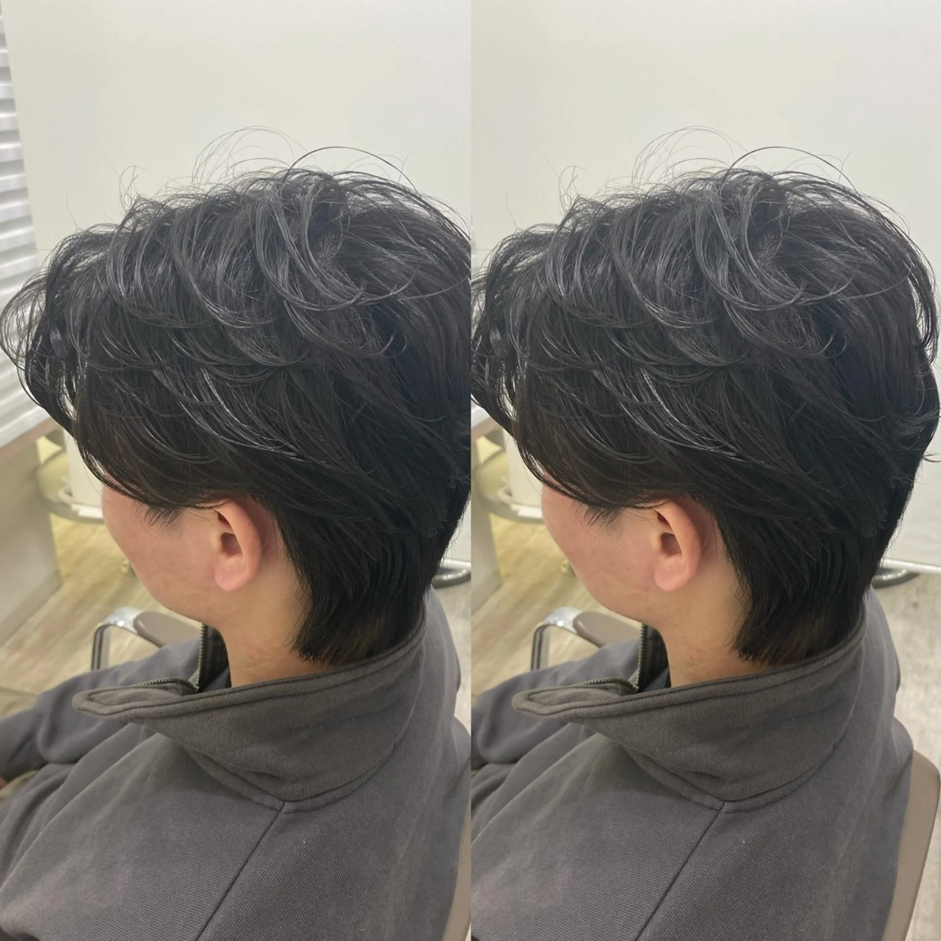 【ご新規様限定🔥】 【センターパート🌪️】カット＋⚡️アイロンスタイリング⚡️ ¥3900の写真
