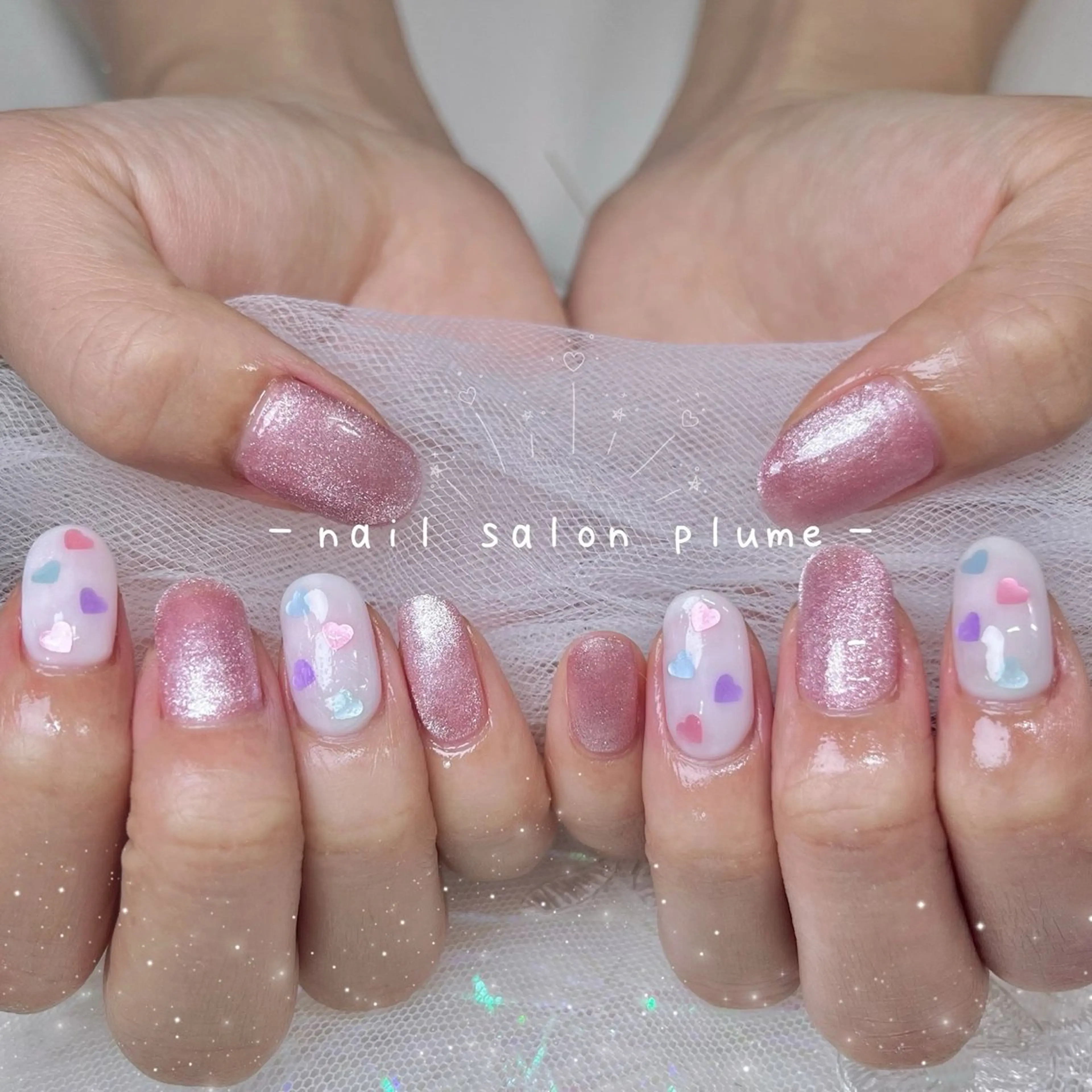 ネイル ハンドネイル plume nail ☆韓国ネイルのネイルデザイン