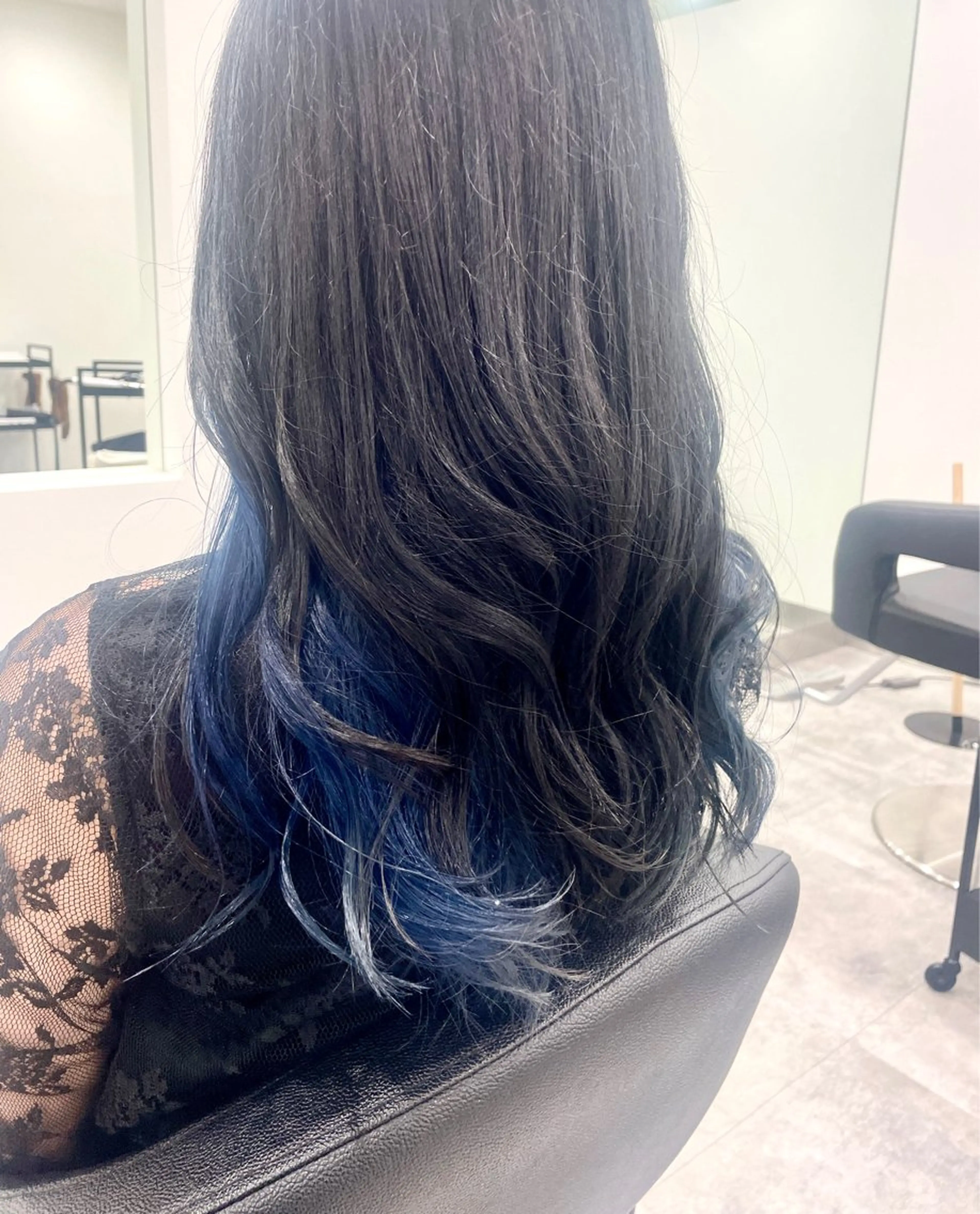 ロング カラー ブリーチ ケアブリーチ ボブ 韓国風ヘア レイヤーカット カット ヘアカラー トリートメント 💝似合わせカット& カラーＵｒｕｎａ💝のヘアスタイル