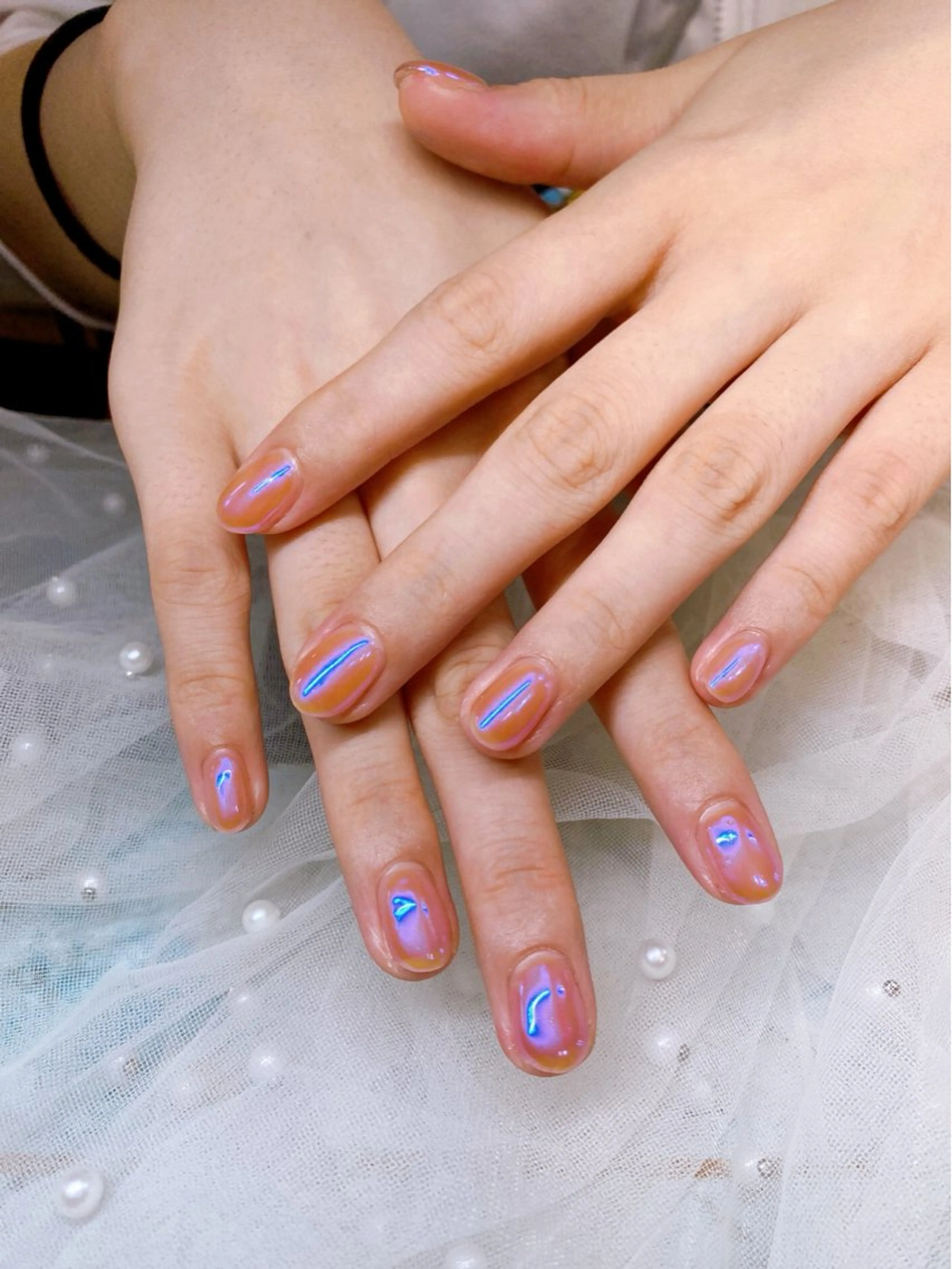 ネイル ミラーネイル ハンドネイル 【トロワ ラパン】 Mayaのネイルデザイン