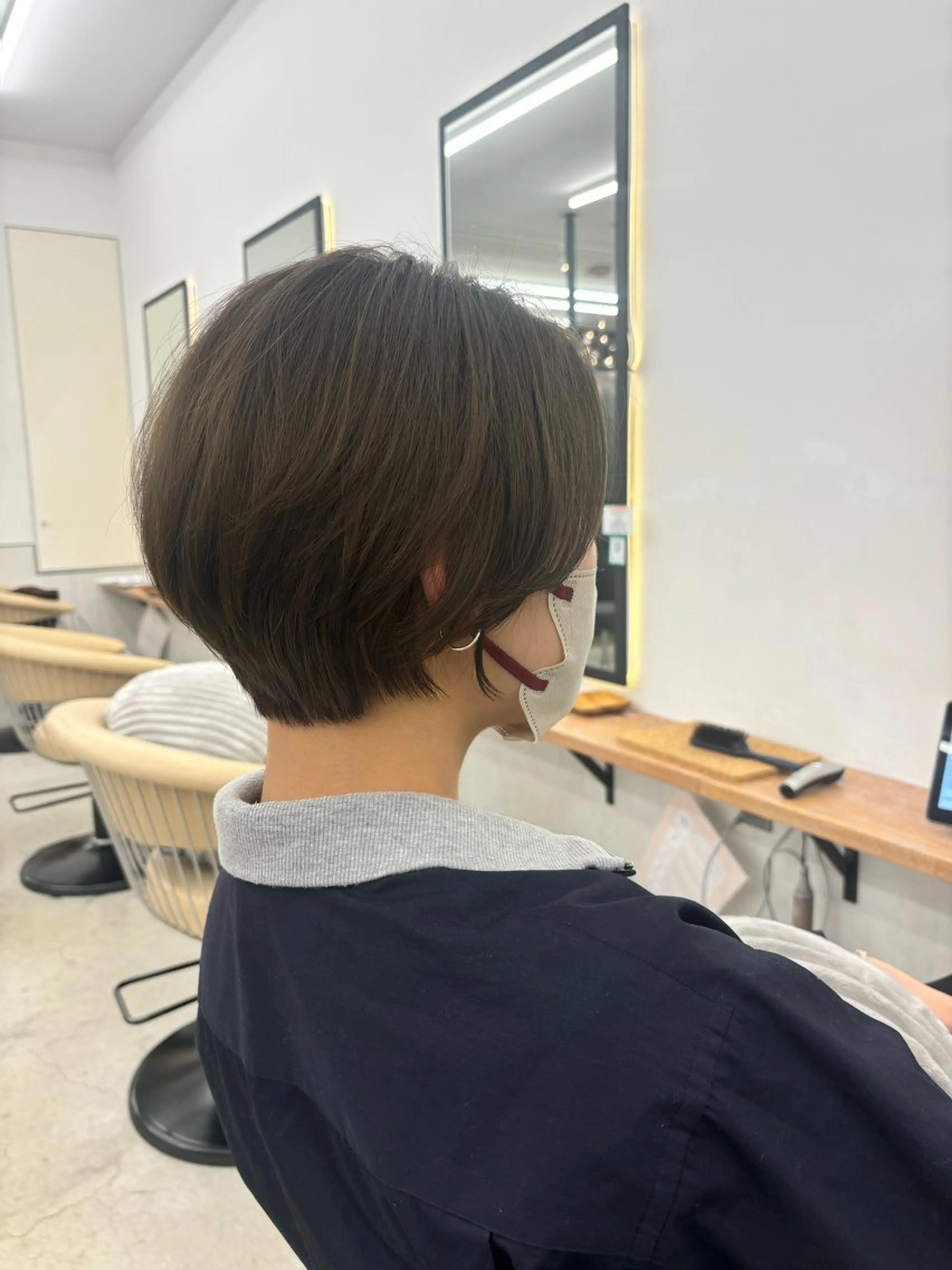 ショート 韓国風レイヤーカット 松葉翔のヘアスタイル