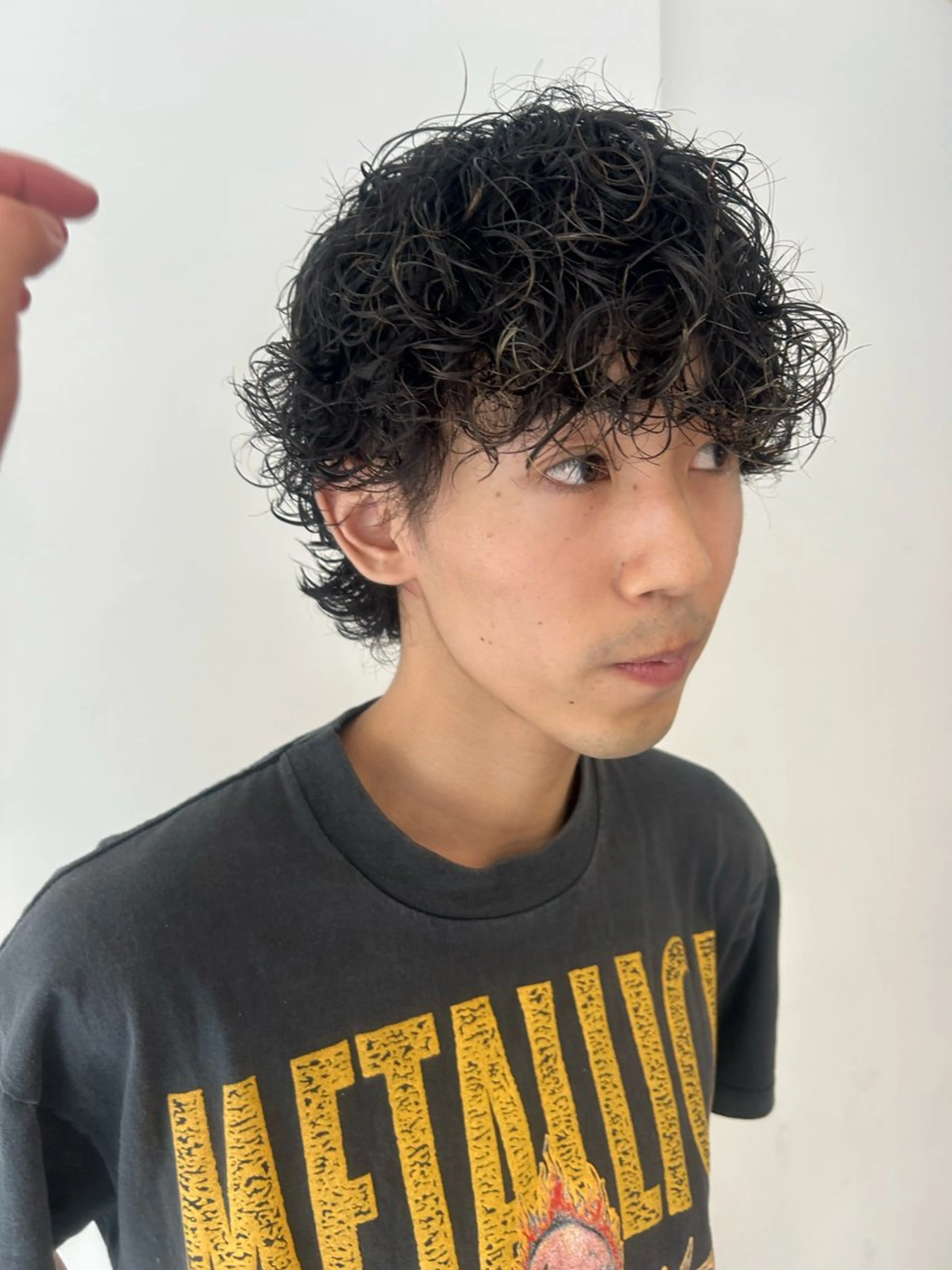 メンズ メンズハイライト カット パーマ ARATA / covo/金沢駅のヘアスタイル