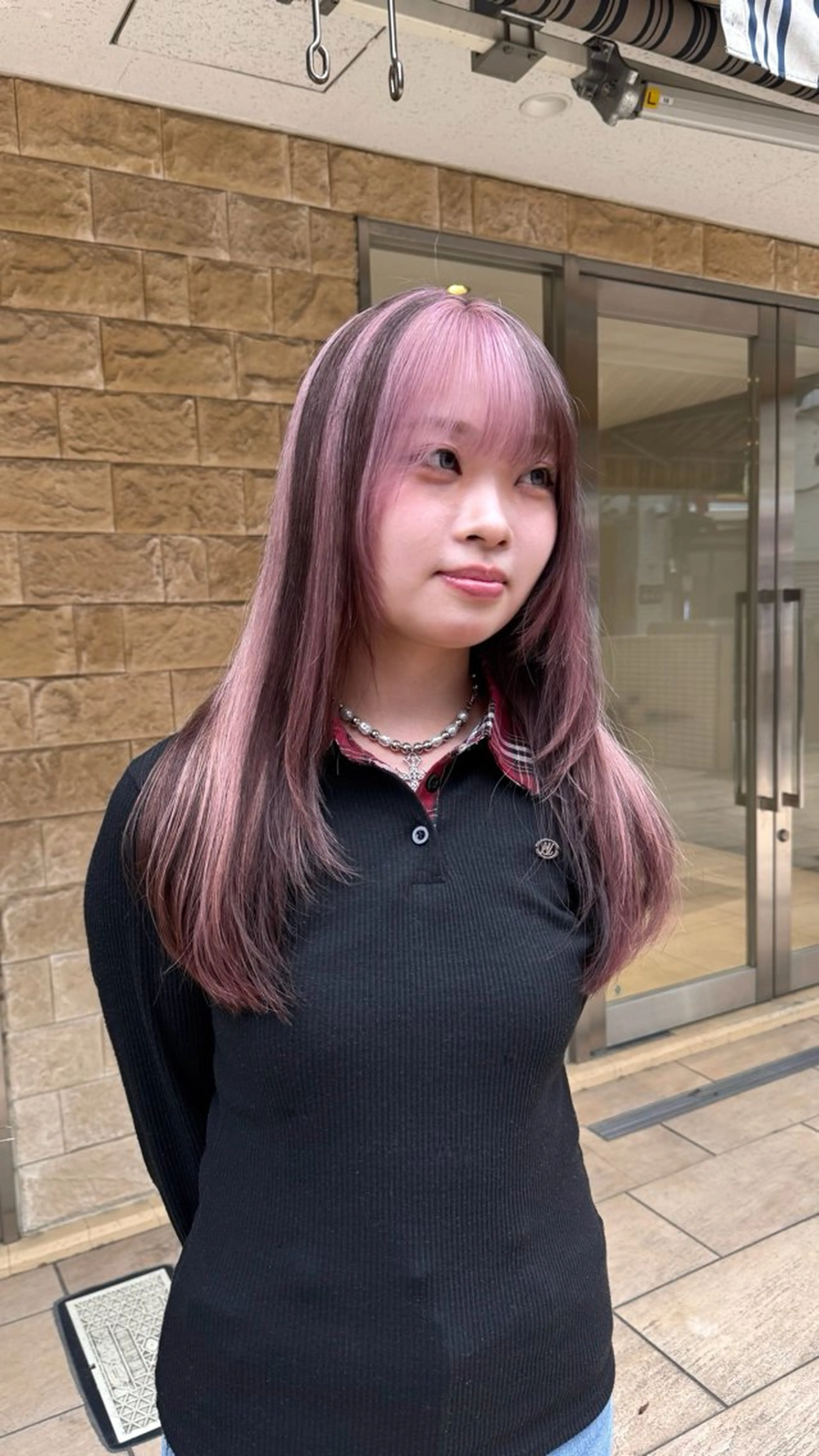 ロング ヘアカラー 高円寺/艶カラー/ レイヤーカットのヘアスタイル