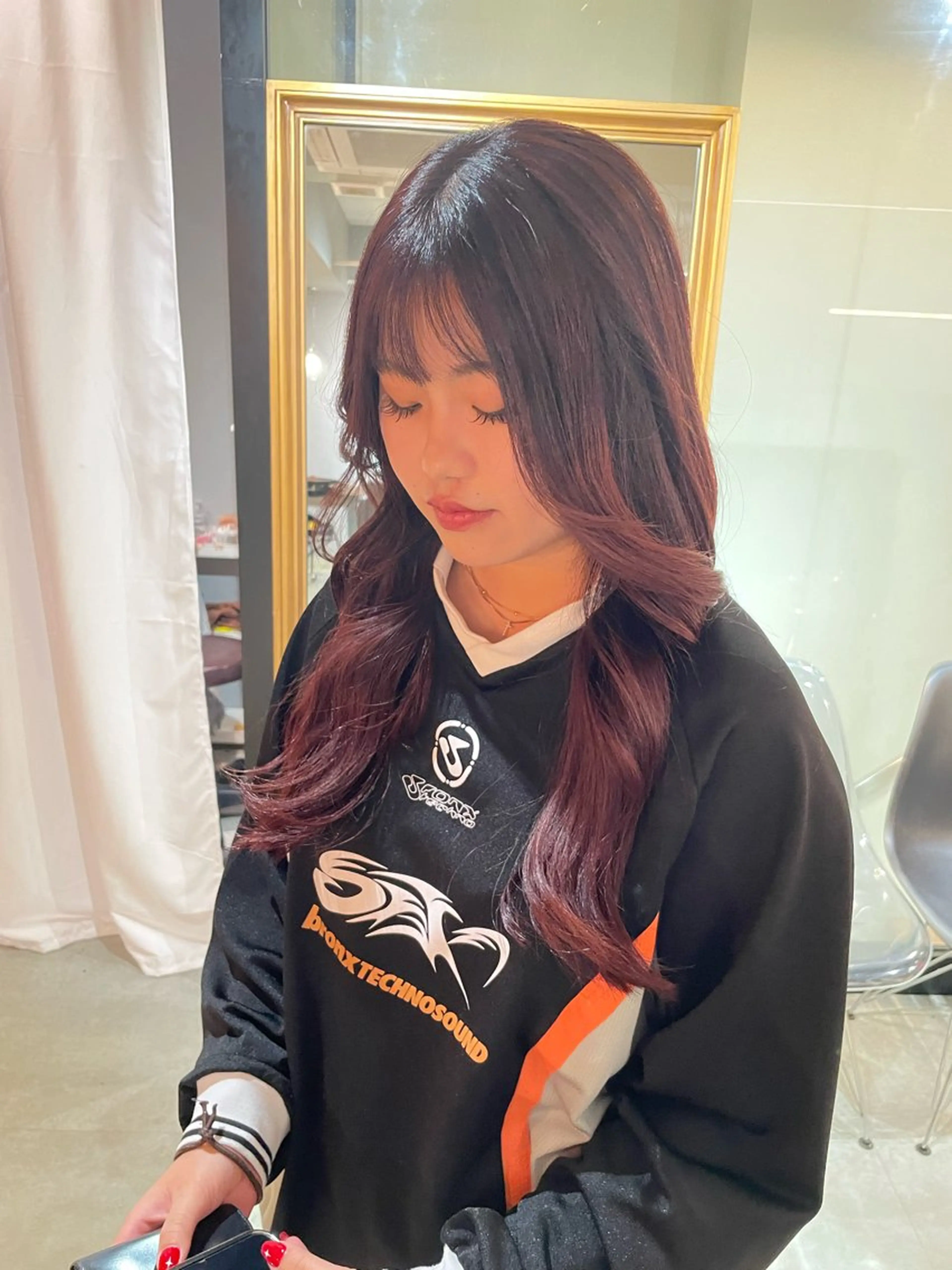 カラー 🎀暖色カラー 西川芽依🎀のヘアスタイル