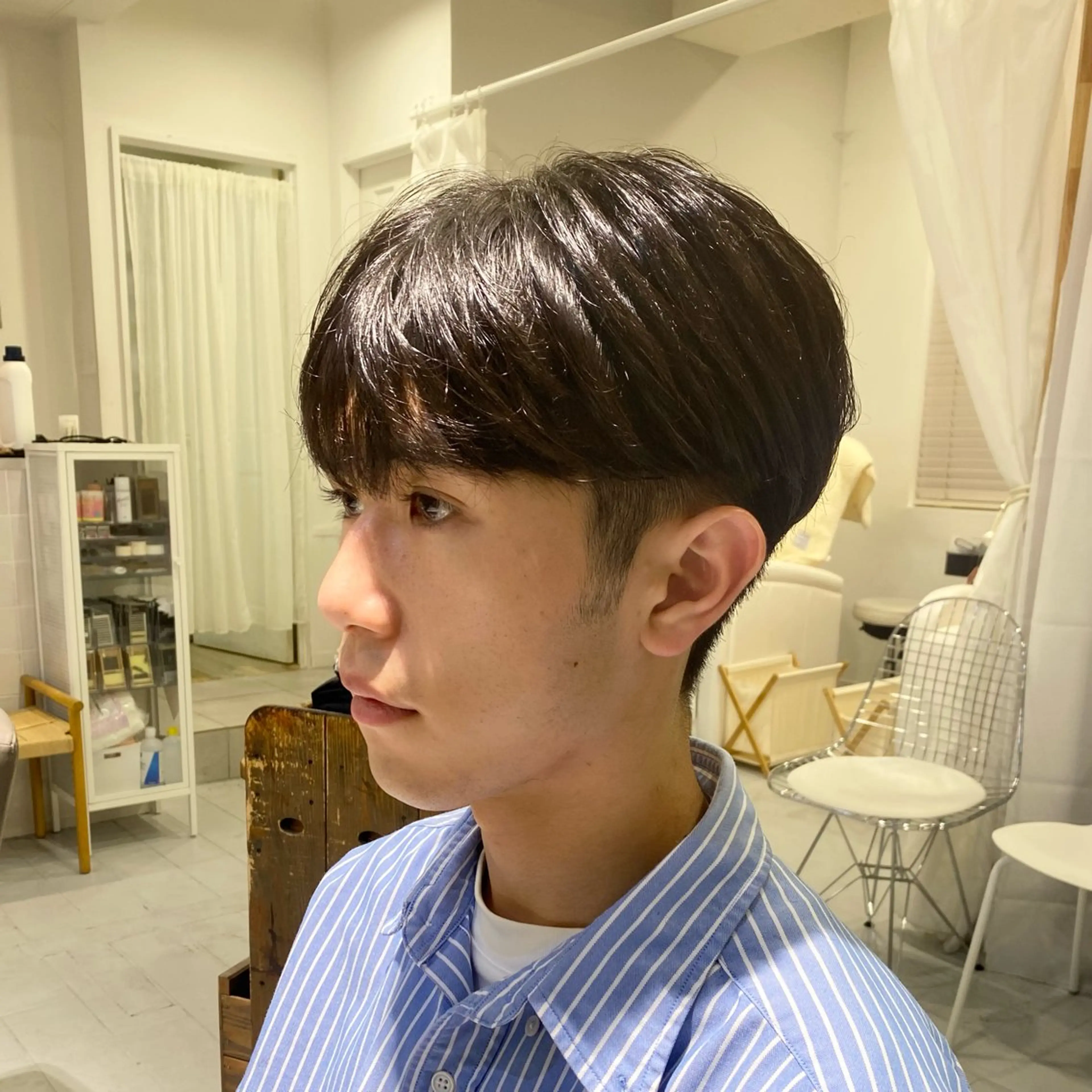 ショート パーマ メンズ カット 🇰🇷韓国風カット 🇰🇷　鈴木海斗のヘアスタイル