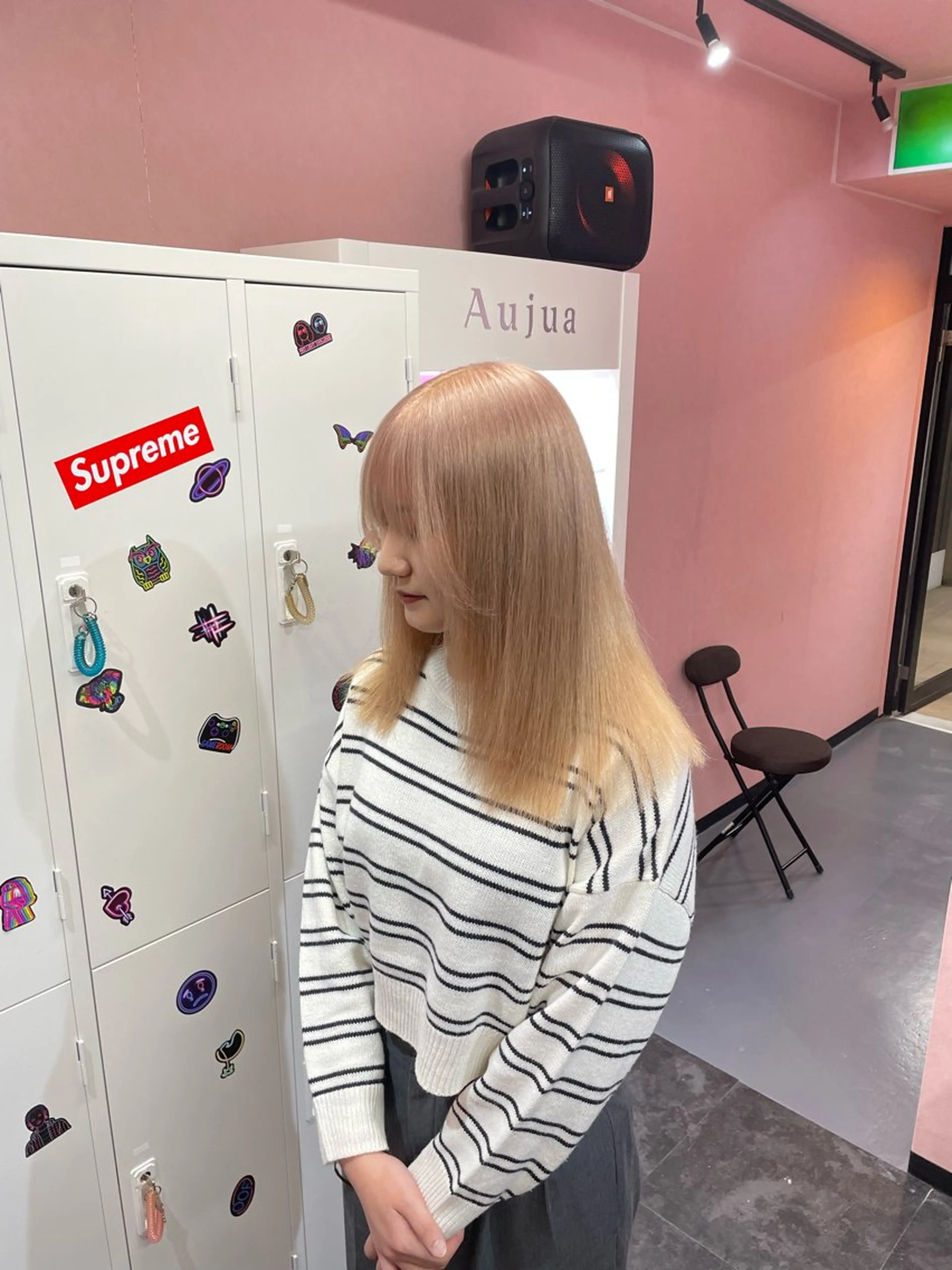 ロング カラー ベージュカラー ミルクティーベージュ ヘアカラー ハイトーン/ブリーチ /hikaruのヘアスタイル