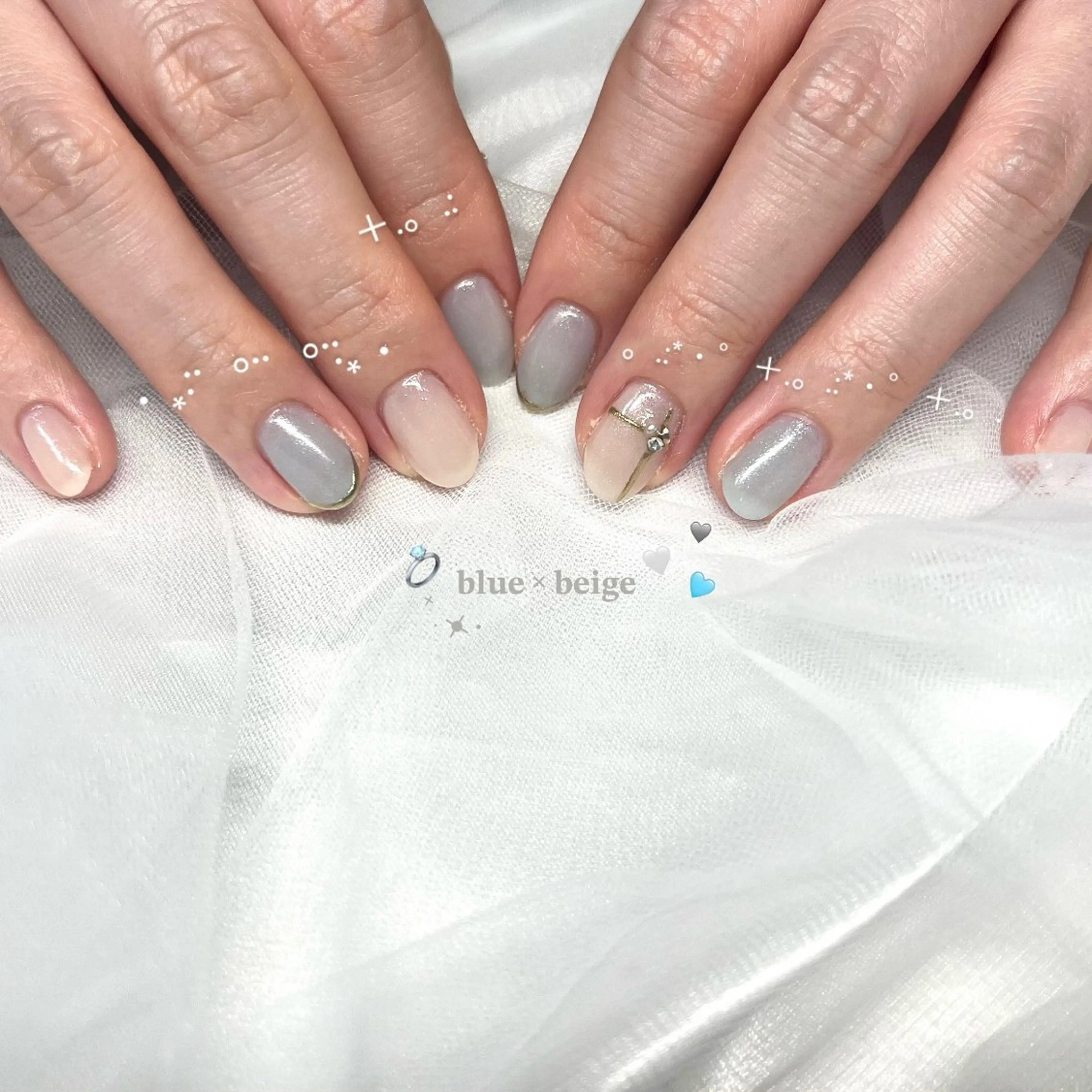 ネイル 長さ出し フラッシュネイル ジェルネイル マグネットネイル 持ち込み ハンドネイル 🌷Gemini nami🌷のネイルデザイン