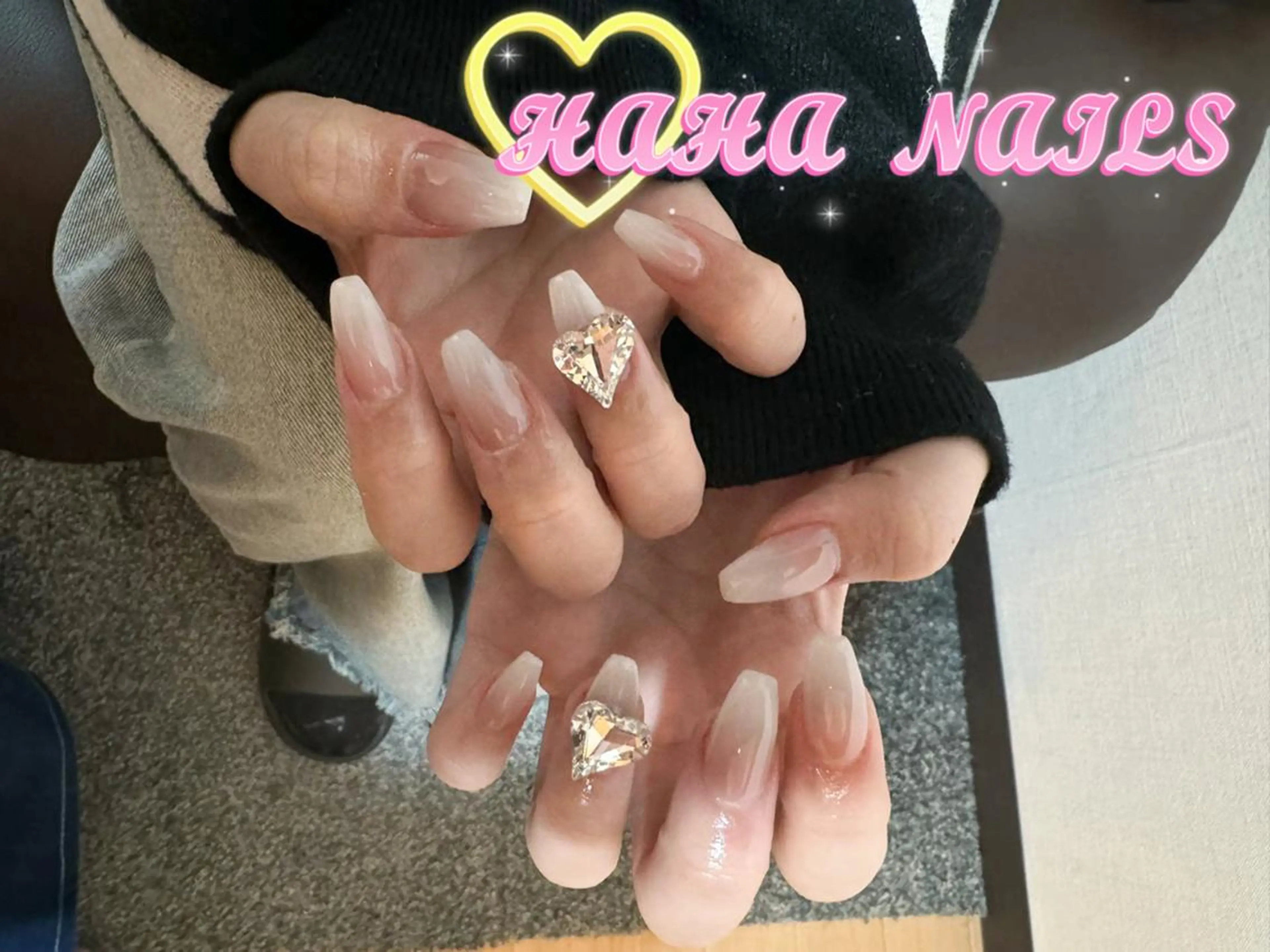 オフ込み💗2色グラデーション　カラー／ラメ/フラッシュの写真