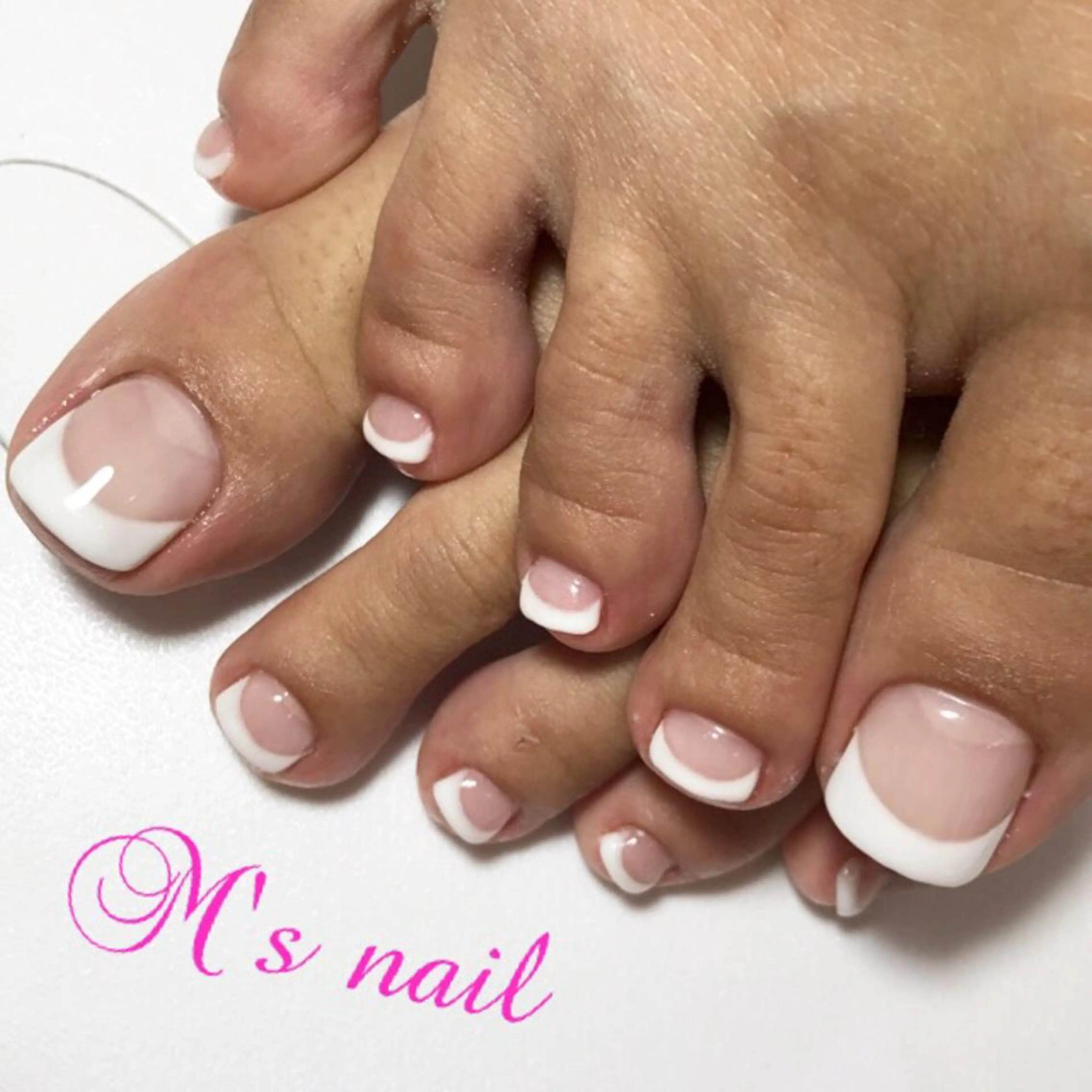 ネイル フットネイル フレンチネイル M's nail所属・M's nail ..のネイルデザイン