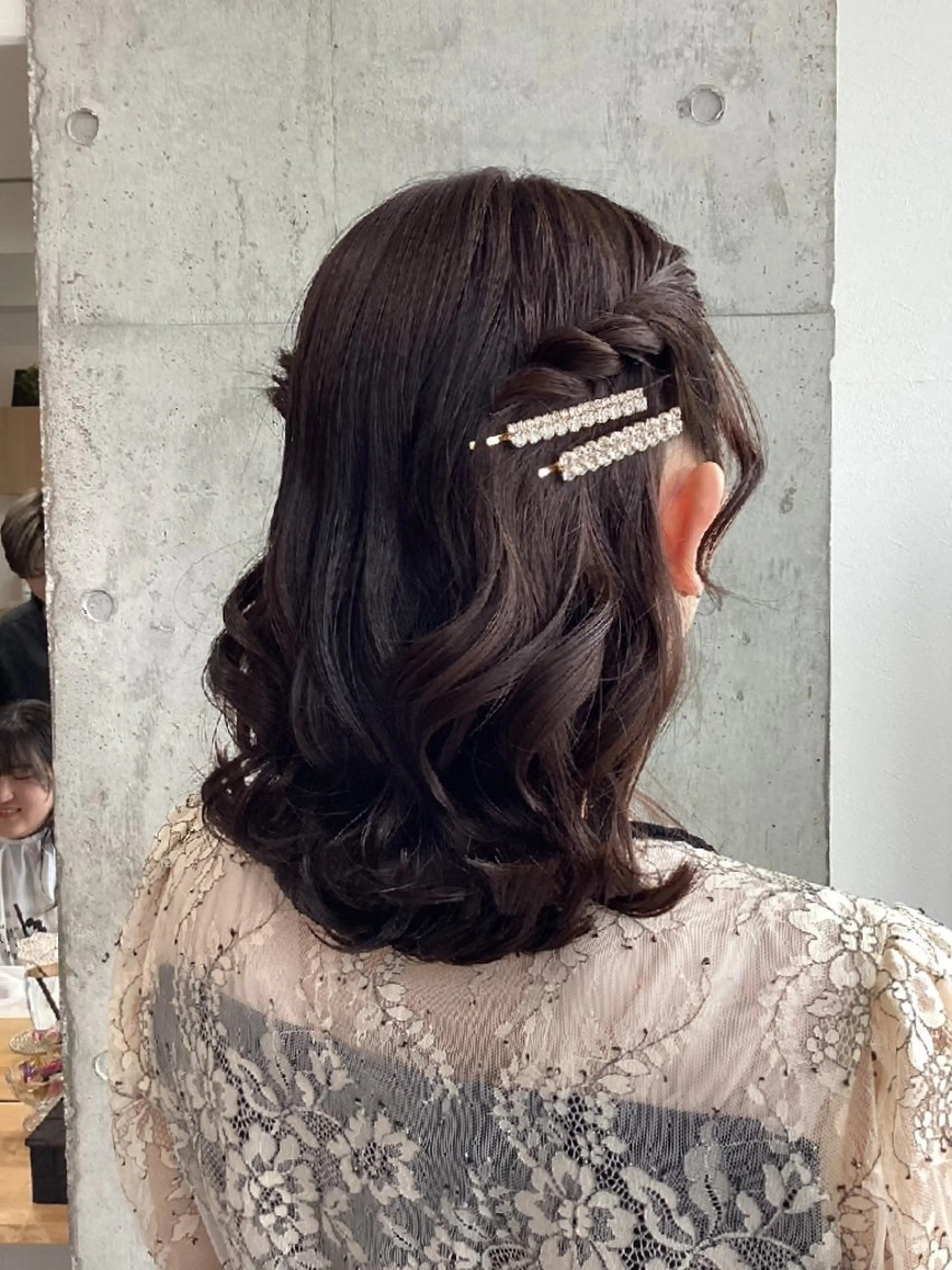 ミディアム ヘアアレンジ ヘアセット ヘアアレンジ/透明感 カラー/AKARIのヘアスタイル