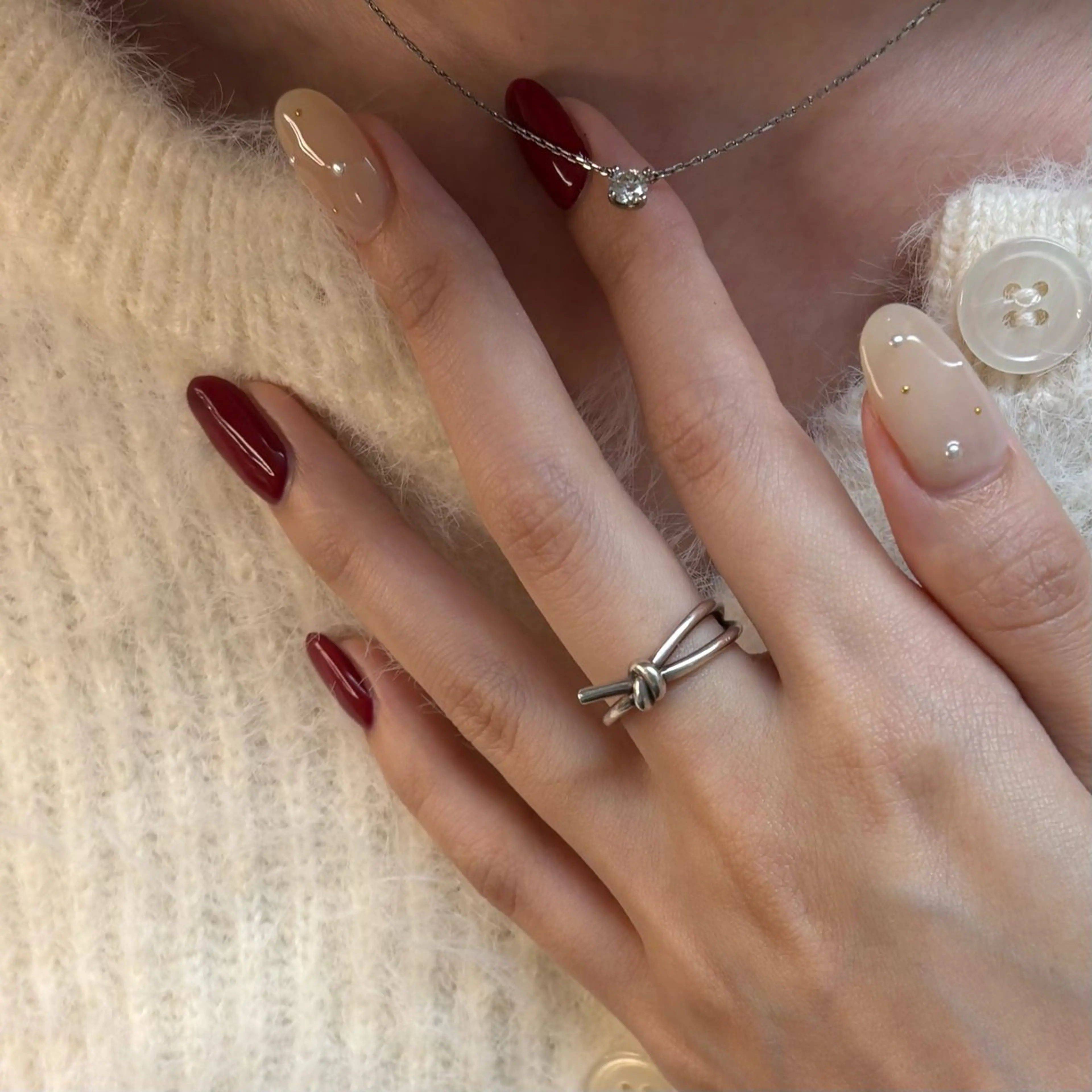 ネイル アートネイル 冬ネイル クリスマス ハンドネイル nails 🎀meのネイルデザイン