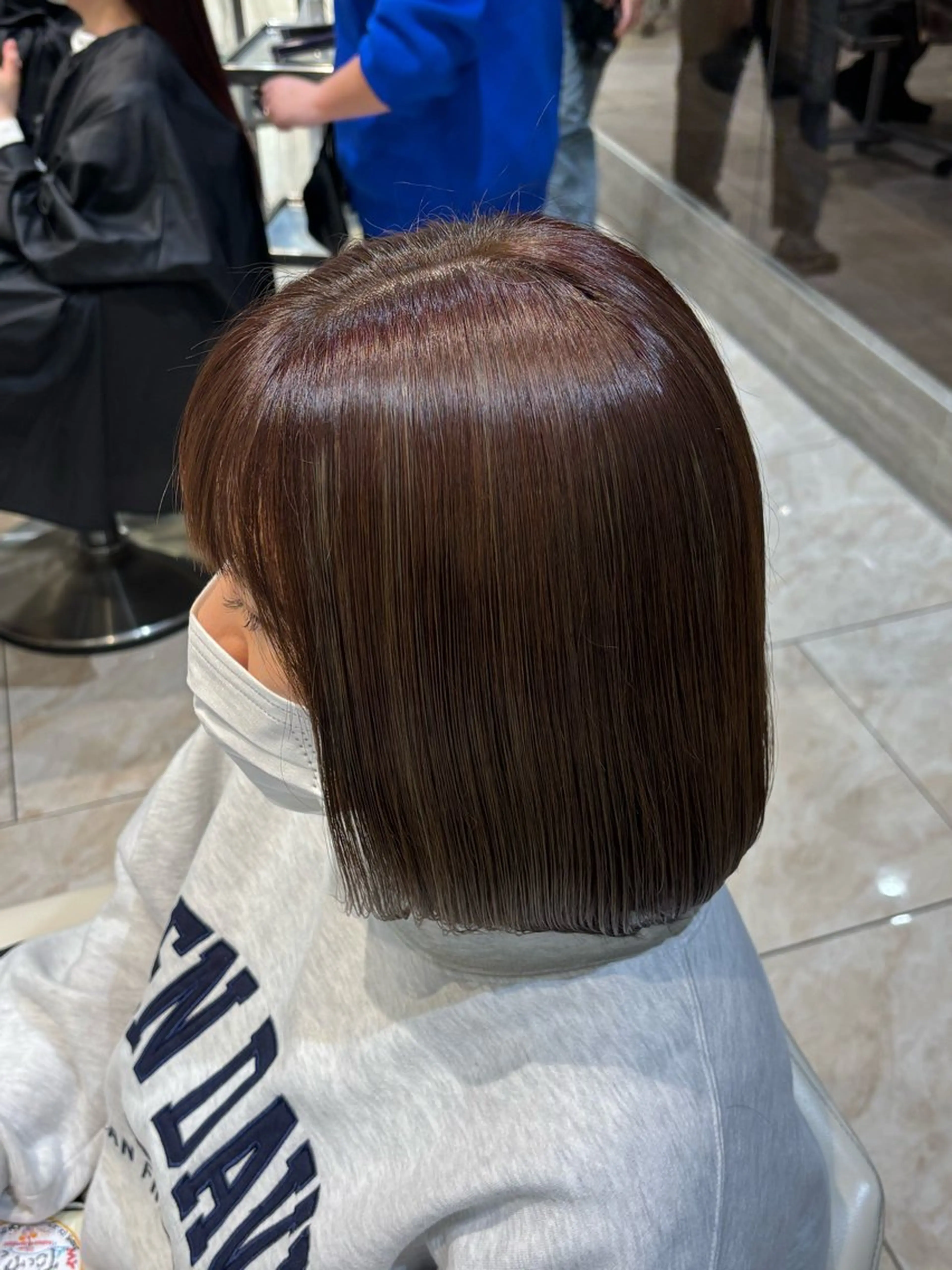 ミディアム カラー ブラウンカラー 透明感カラー ハイライトカラー オリーブブラウン ハイライト カット ヘアカラー トリートメント miho‪𓂃 ANNETTAのヘアスタイル