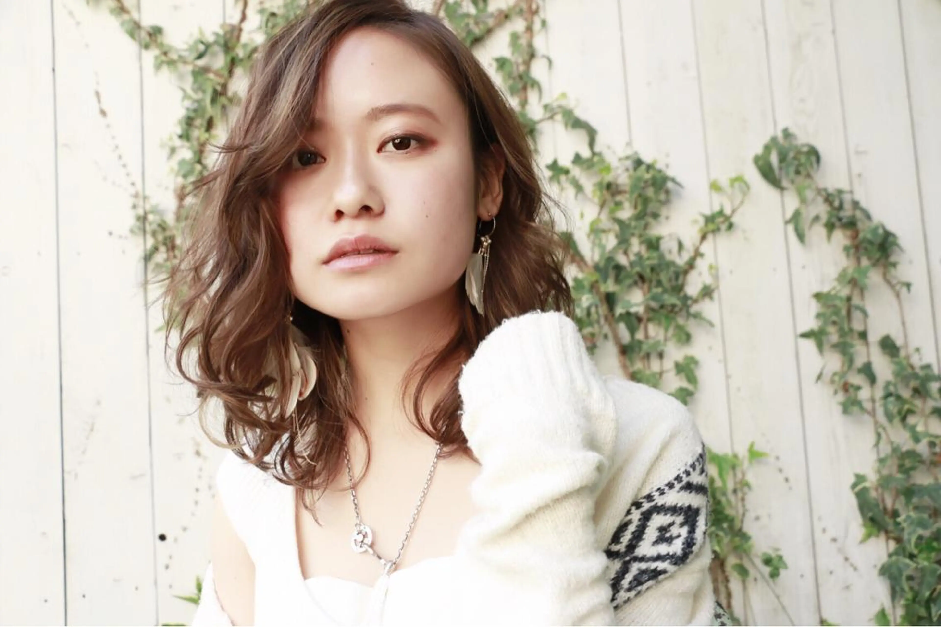 ミディアム 【コテ巻きパーマ】 関根竜太のヘアスタイル
