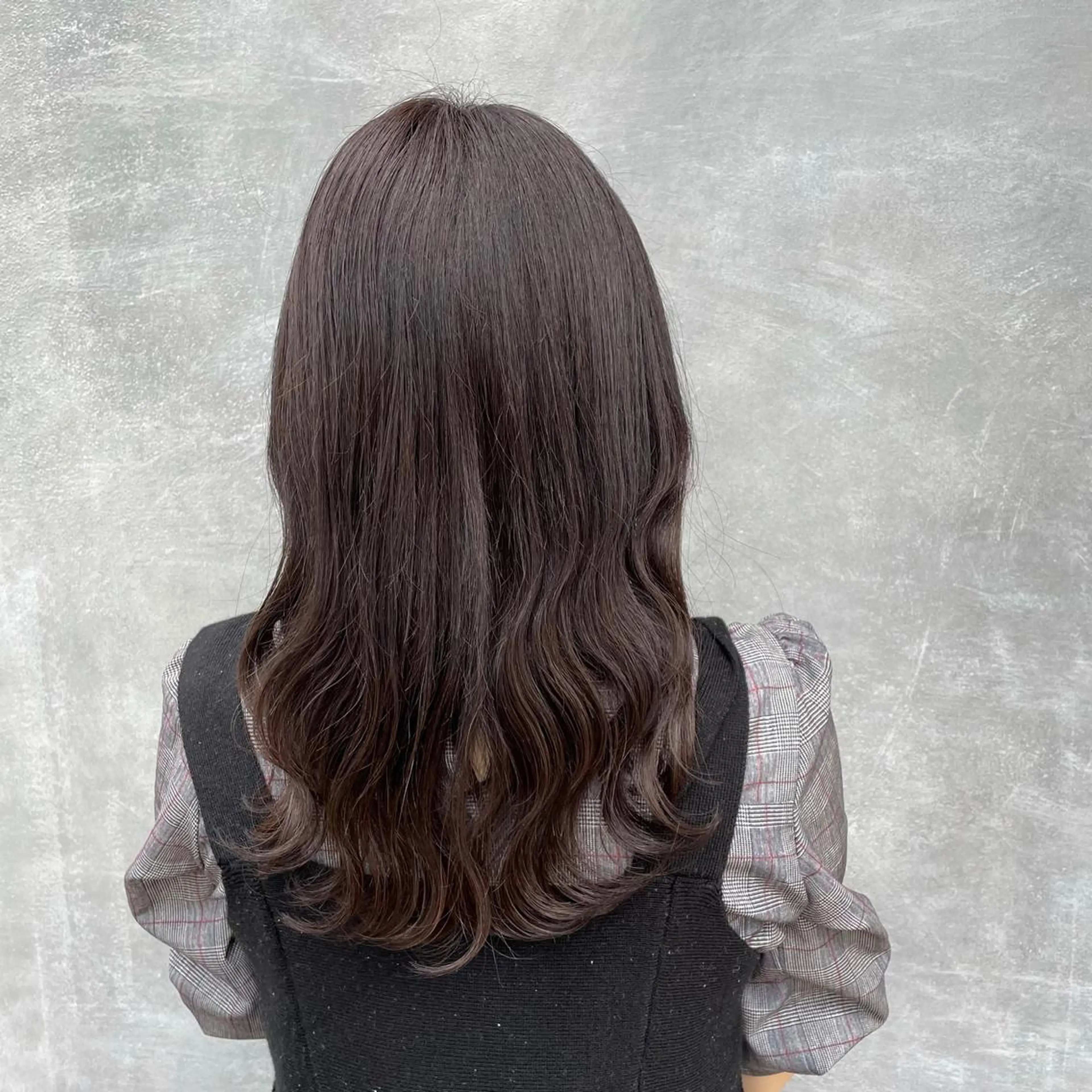 ロング カラー カット ヘアカラー 青田 明日海のヘアスタイル