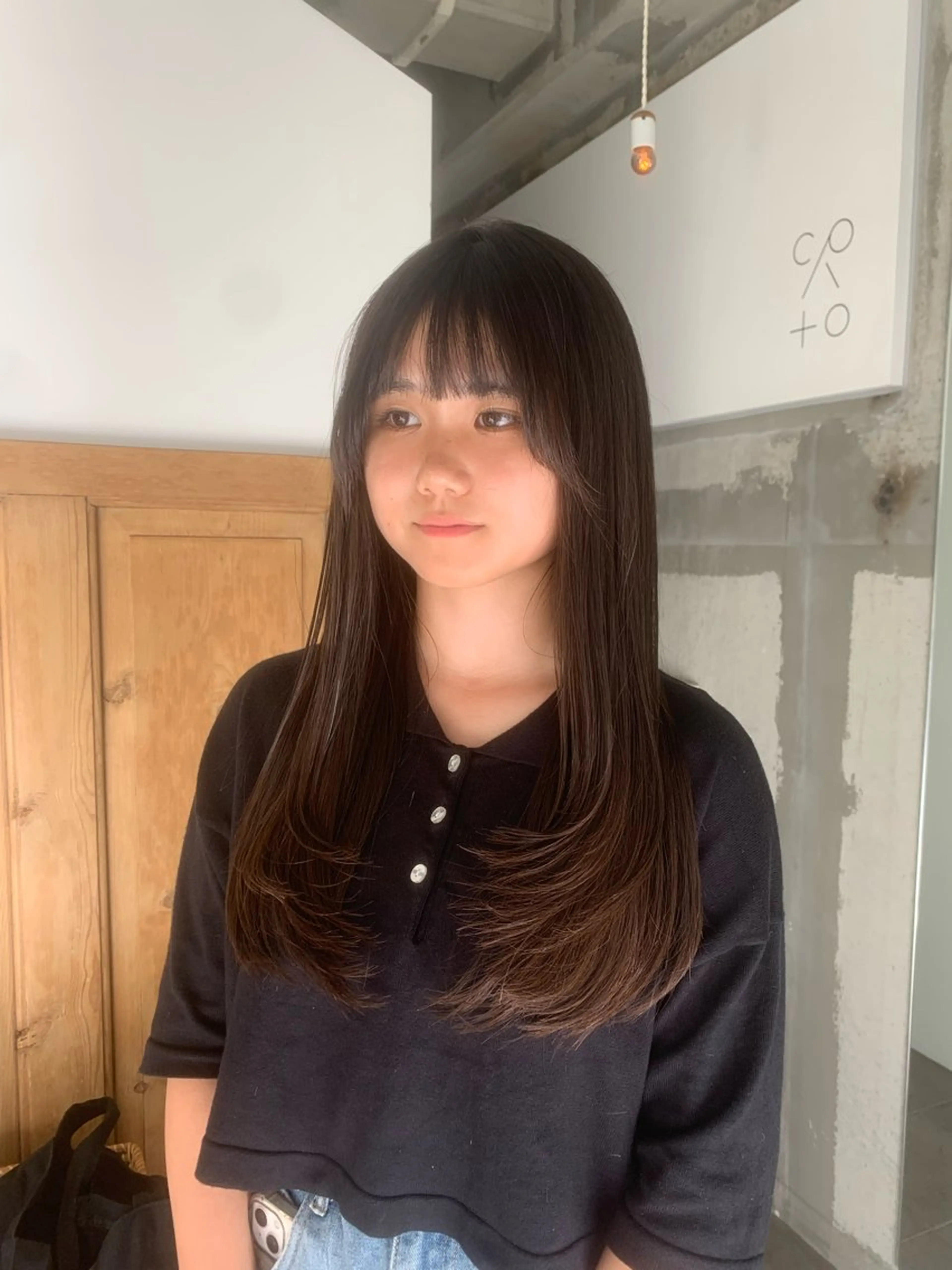 ロング カット ヘアカラー トリートメント mirai /透明感カラーのヘアスタイル