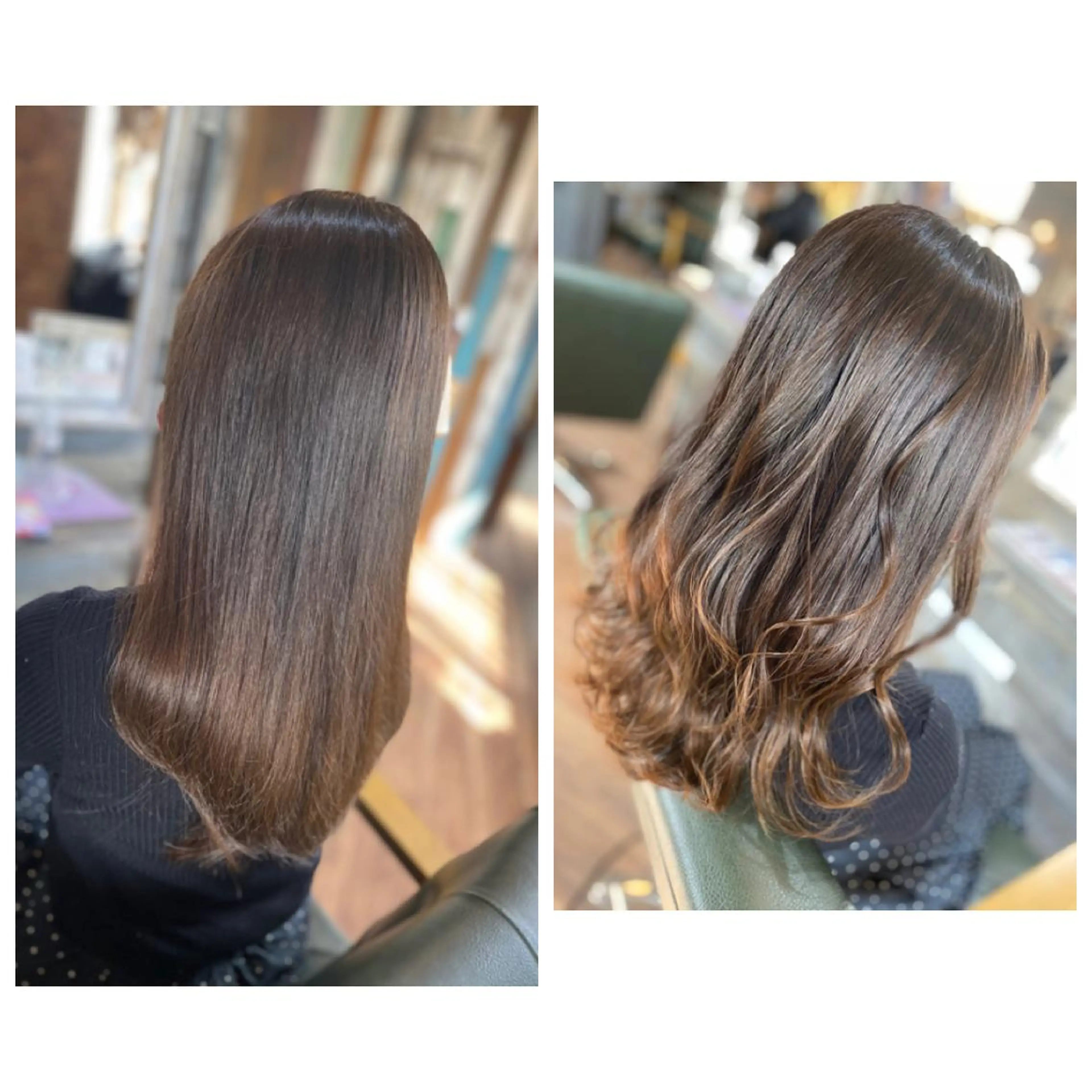 ロング カラー グレージュ オリーブグレージュ オリーブグレー 銀座/ダブルカラー/ レイヤーカット/高梨のヘアスタイル