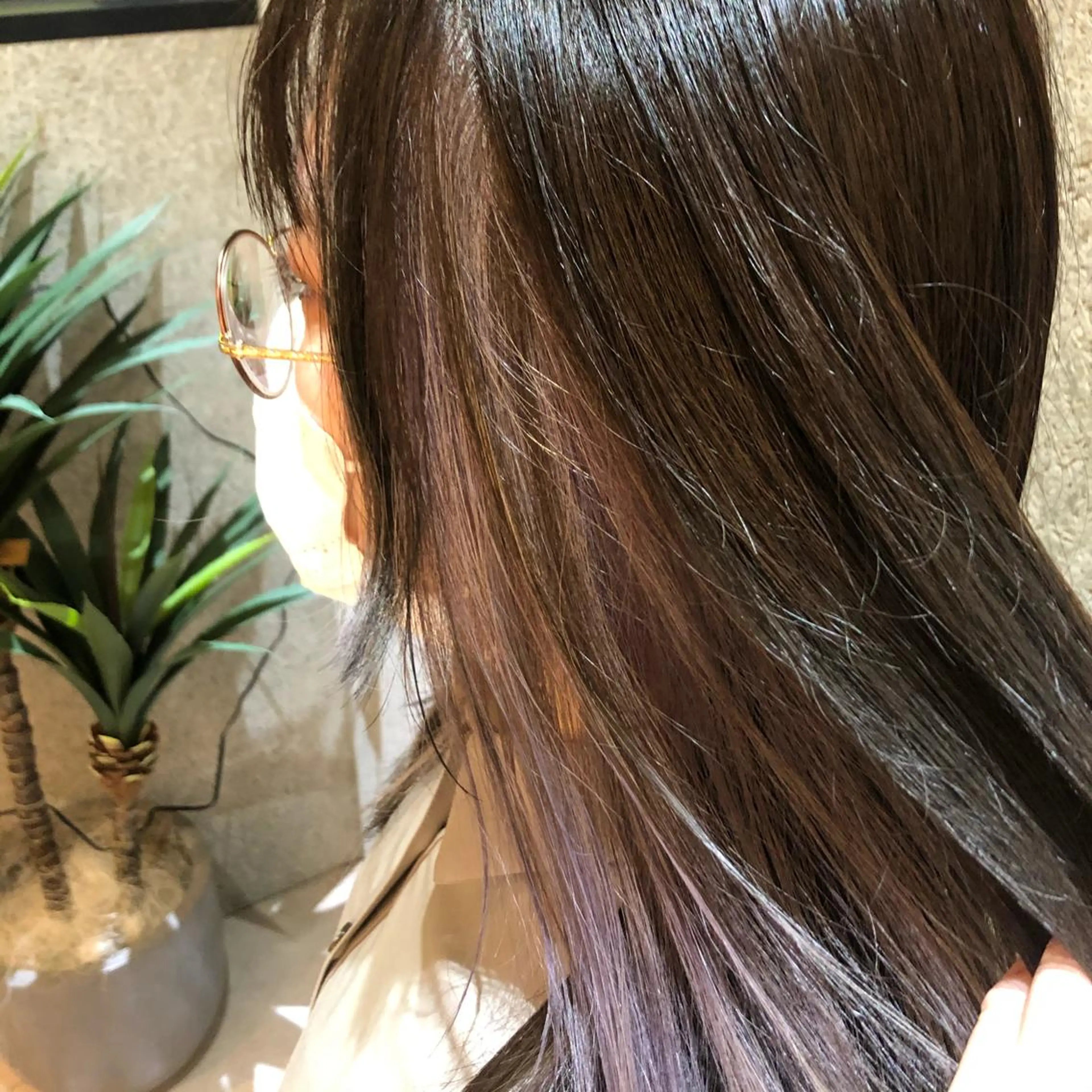 セミロング カラー カット ヘアカラー トリートメント La fith  hair  fun所属・植田 彩のヘアスタイル