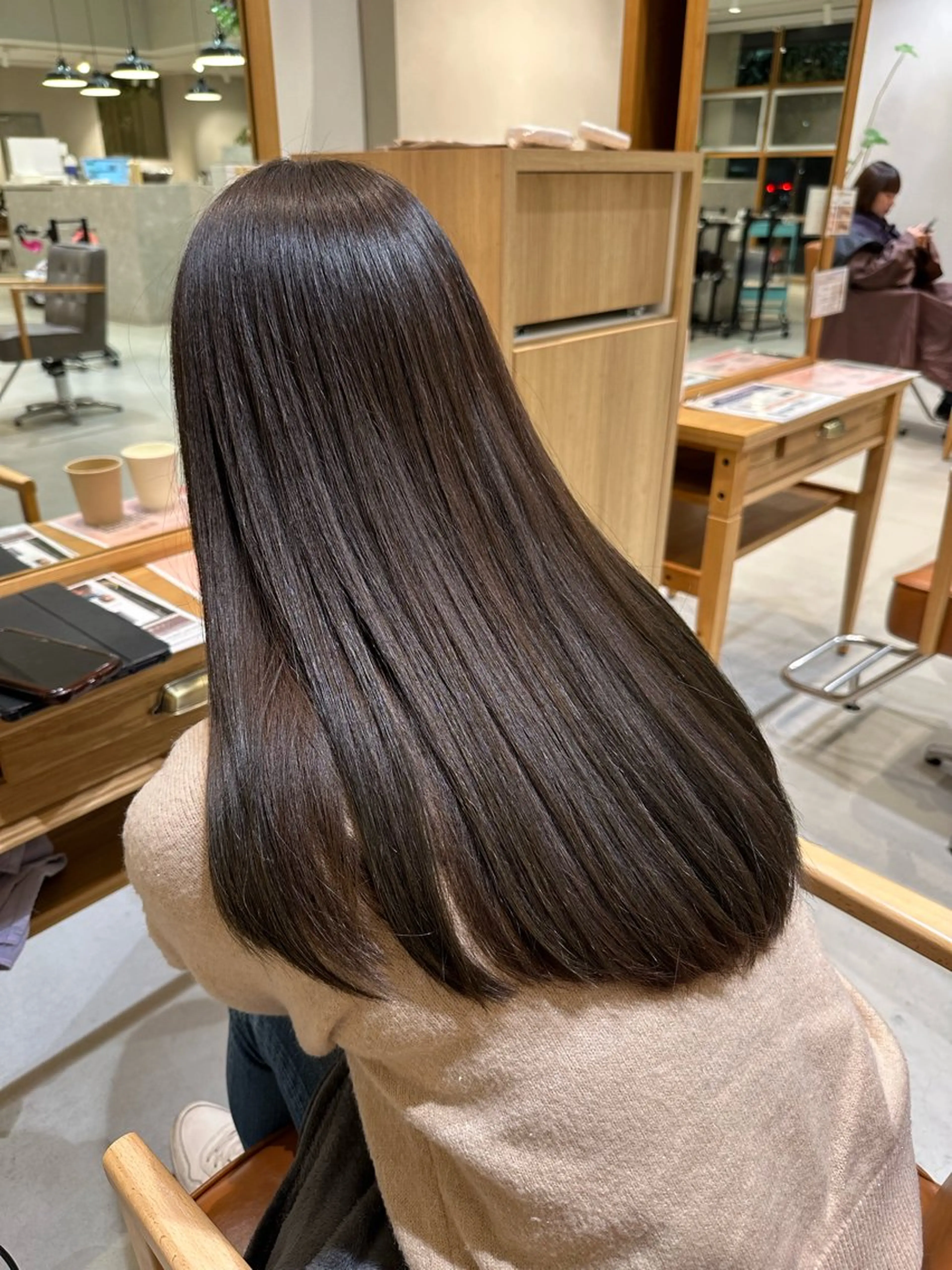 質感再整カラー+質感再整トリートメントの写真
