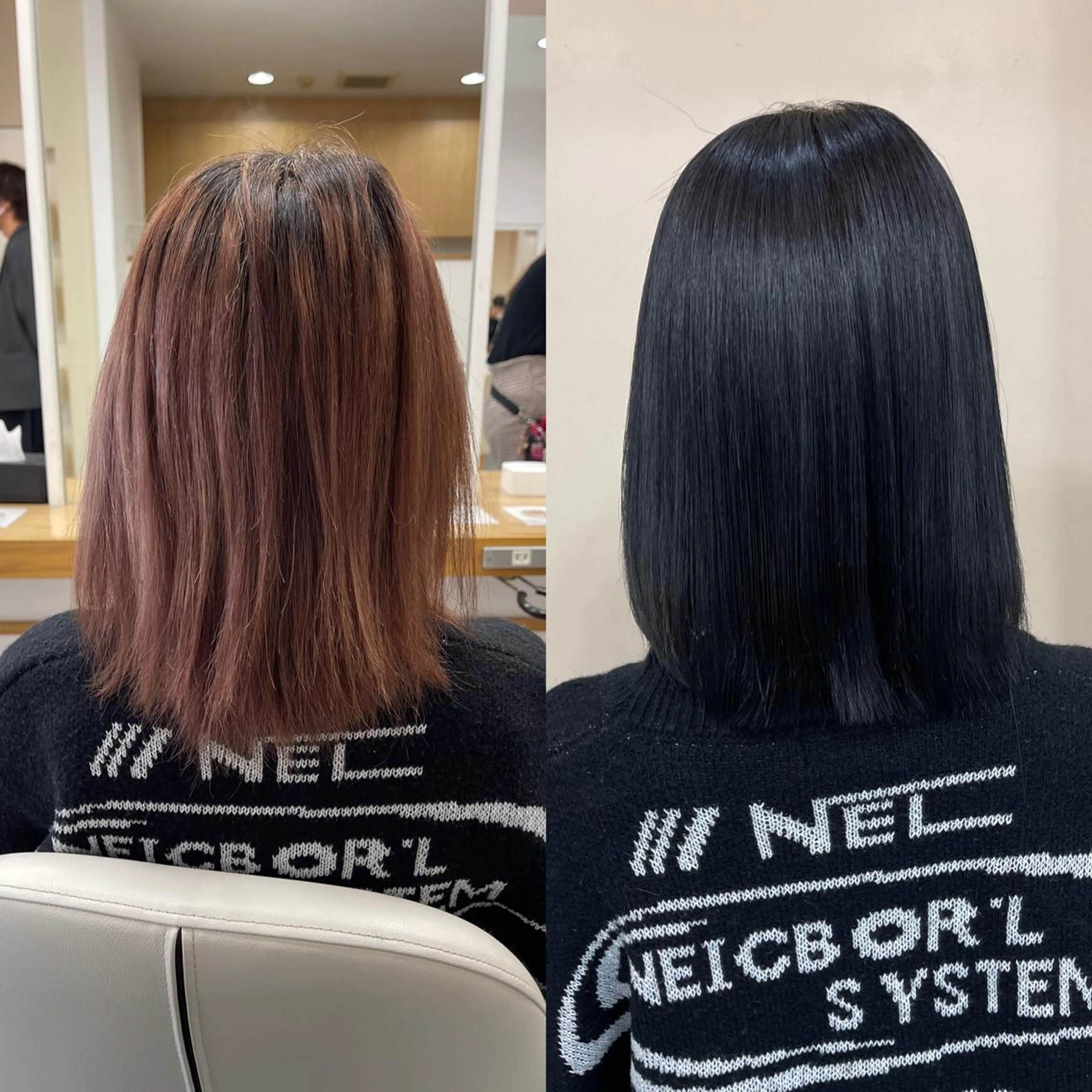 ミディアム カラー パーマ ブリーチ 縮毛矯正 カット ヘアカラー 縮毛矯正 髪質改善/縮毛矯正 /ブリーチ矯正/岡部のヘアスタイル