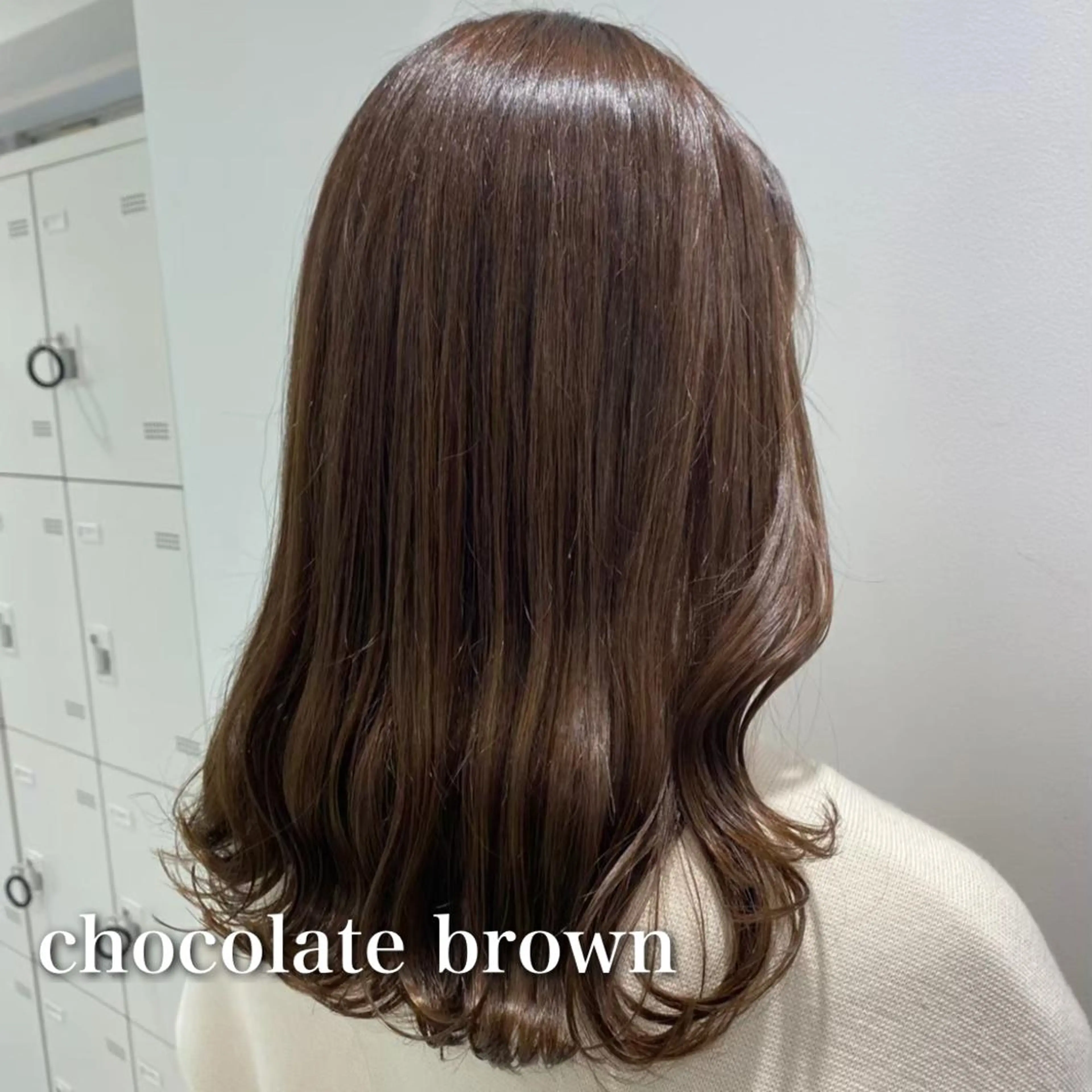 セミロング カラー パーマ ヘアアレンジ メンズ キッズ ネイル マツエク・マツパ アイブロウ ブラウンカラー カラーマツエク ブラウン ヘアカラー reco所属・ウルフ&レイヤー特化 まとまる美髪矯正のヘアスタイル