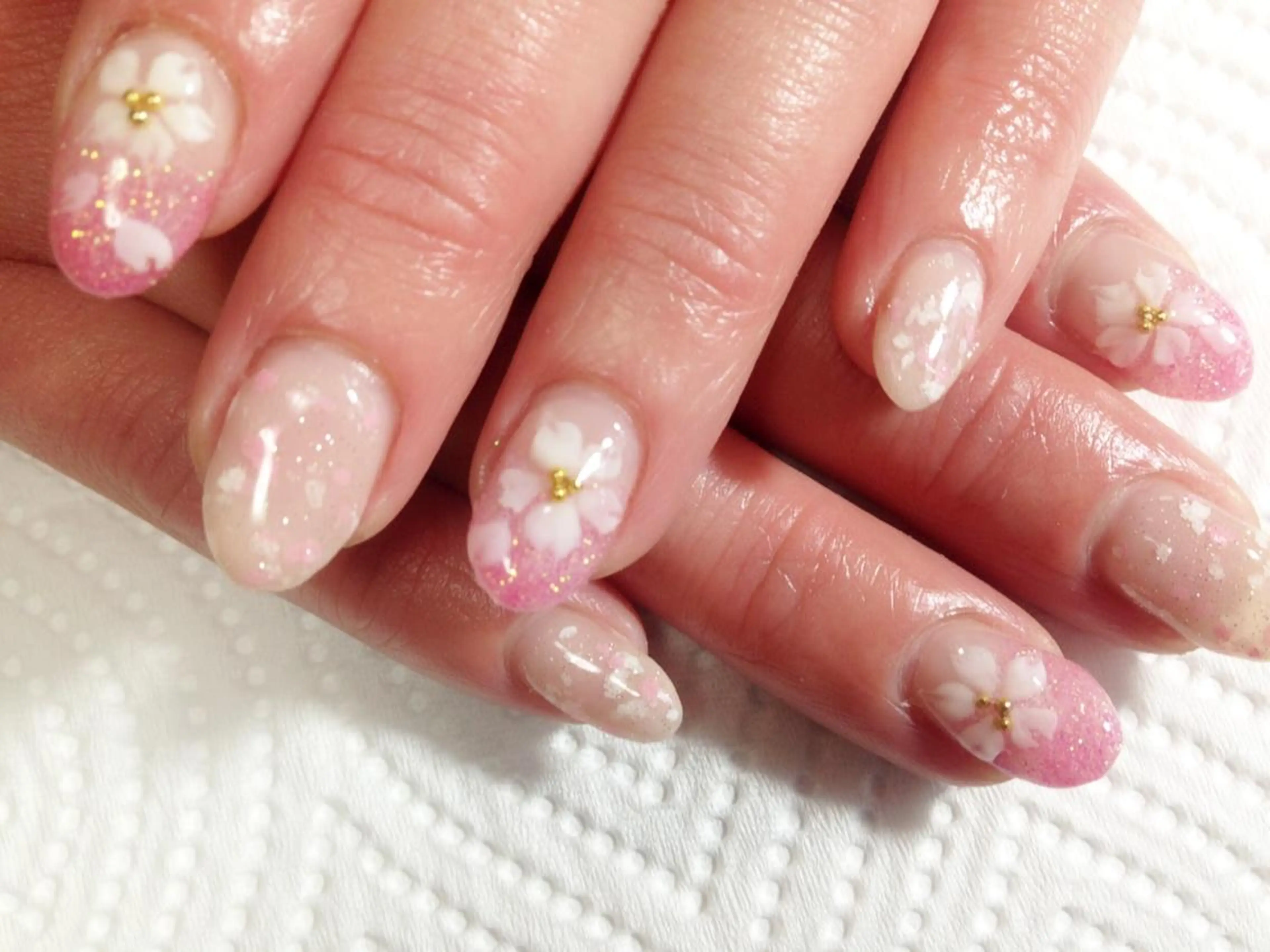 ネイル 桜ネイル リラネイル所属・福田 美代子のネイルデザイン