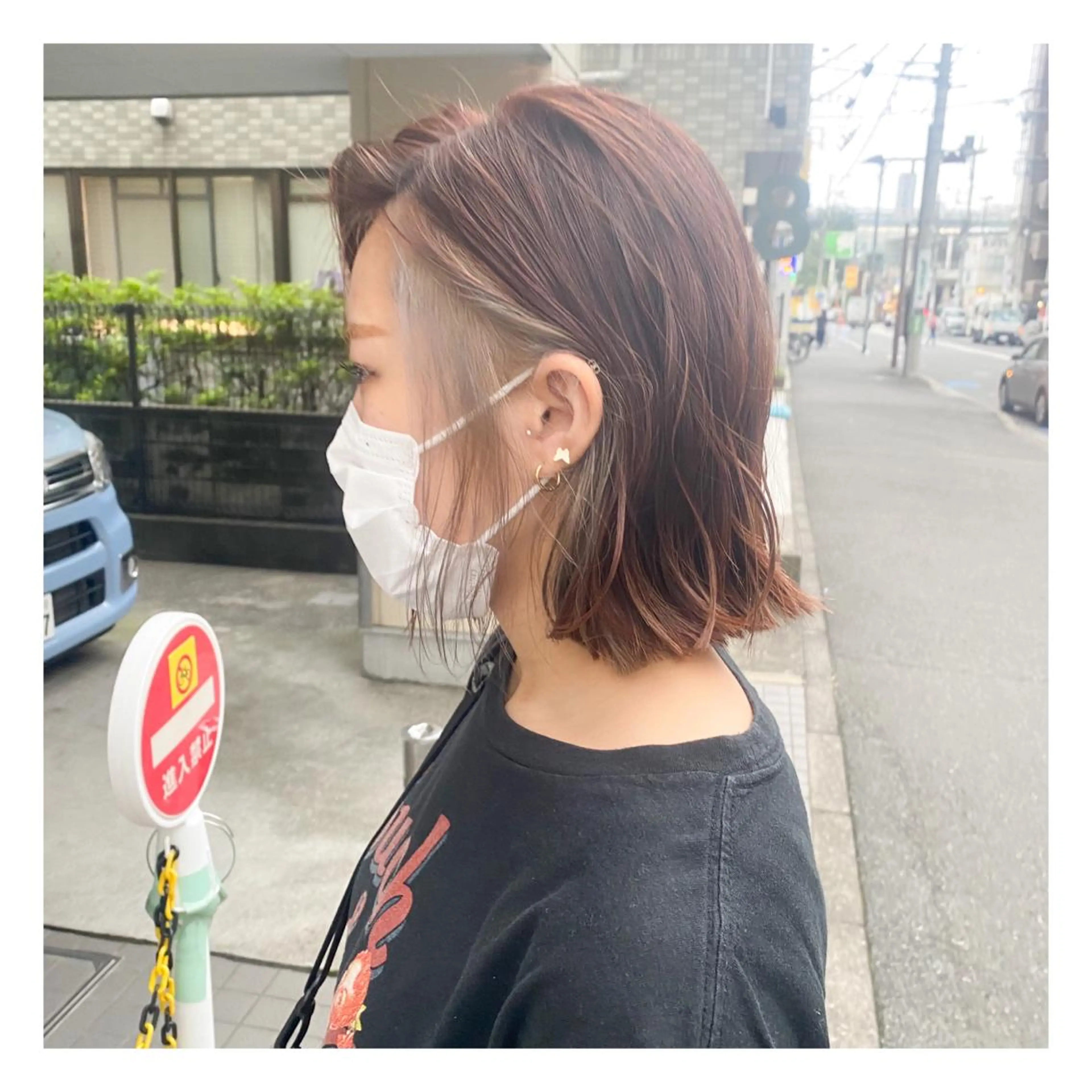 ミディアム カラー 菊池大一 パーマのヘアスタイル