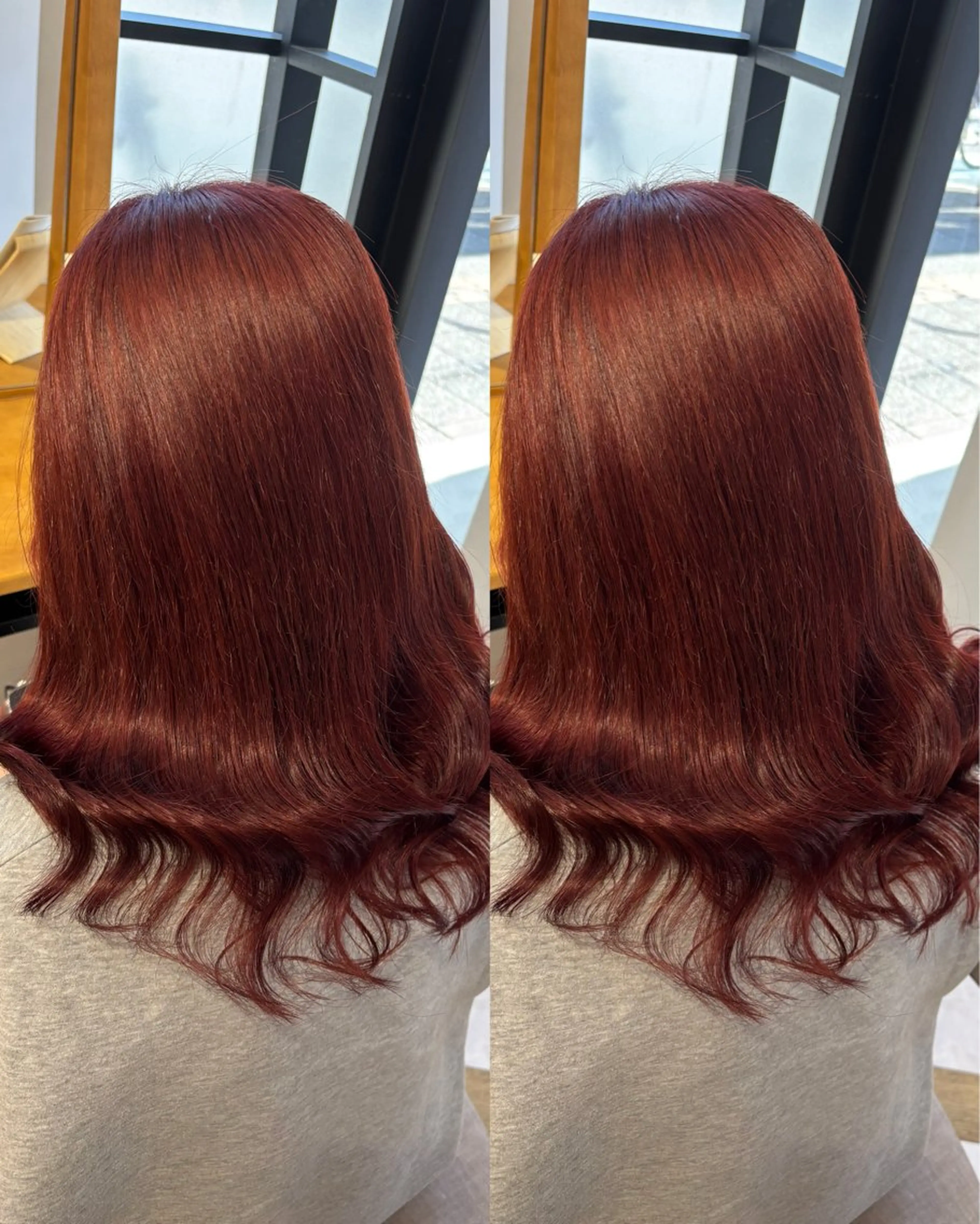 ミディアム 🍒しの🍒 カット/艶カラーのヘアスタイル
