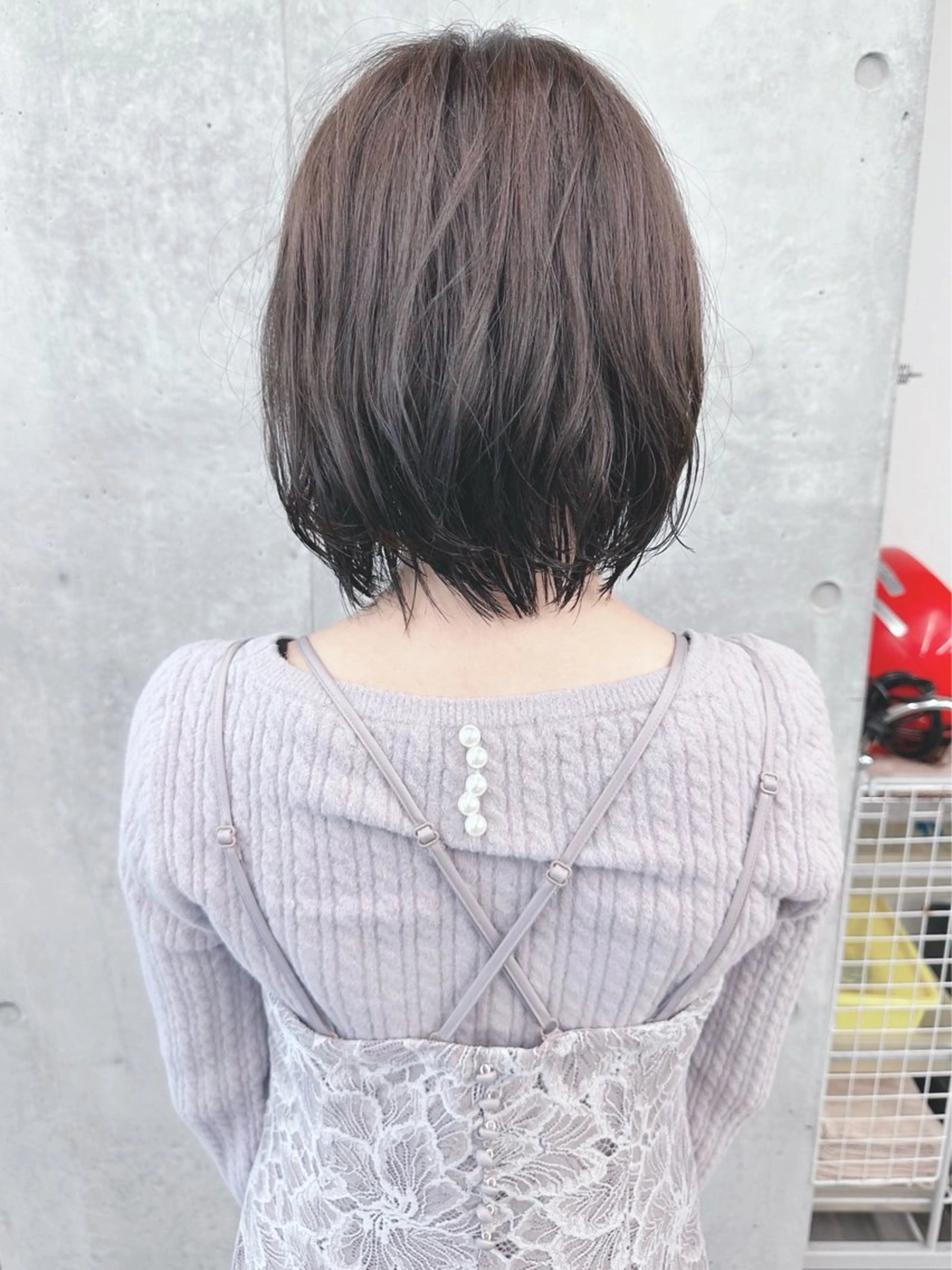 ショート カラー カット ヘアカラー トリートメント お悩み解消/くせ毛 /ボブパーマ/とういのヘアスタイル