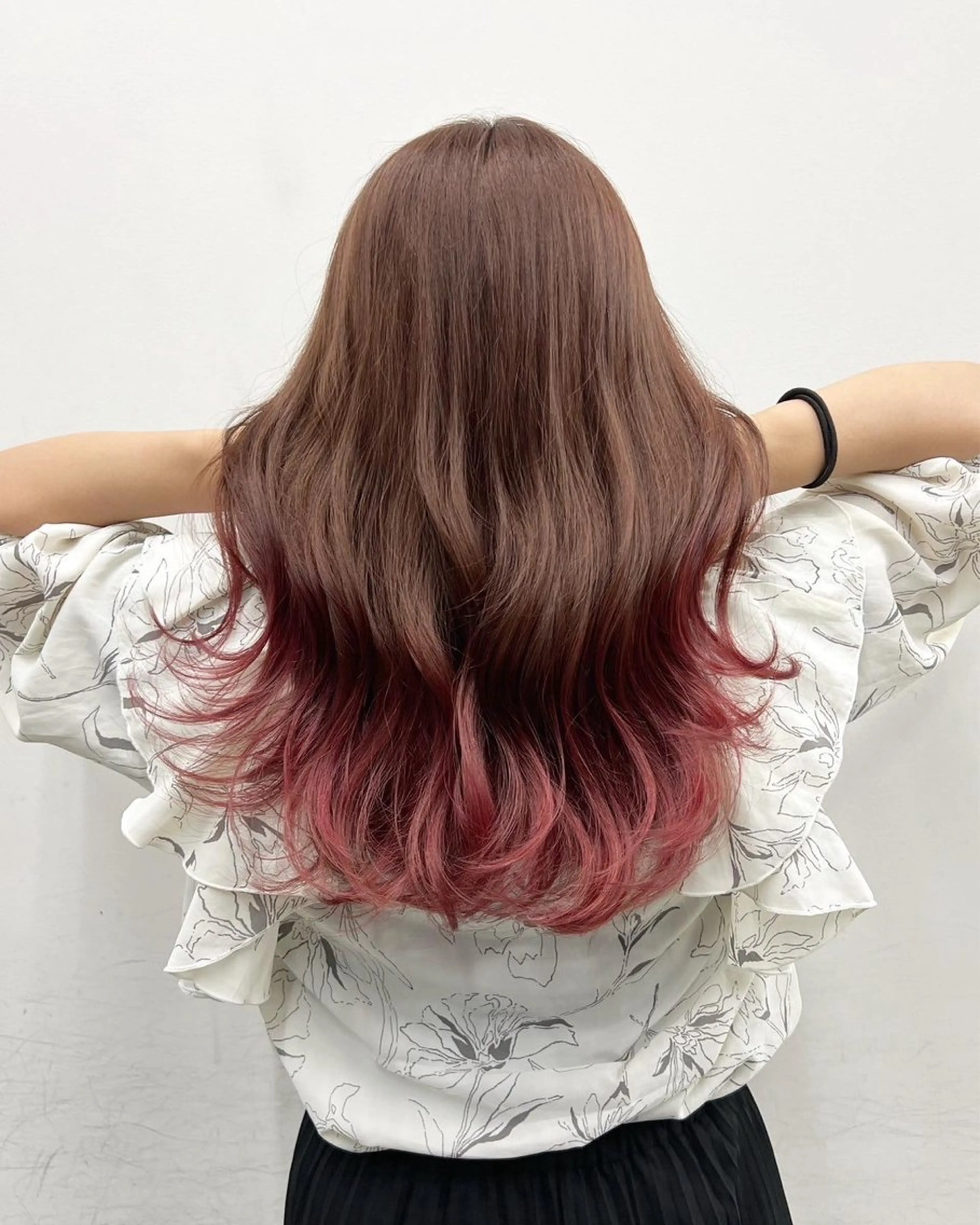 セミロング カラー パーマ amble luxe 髪質改善 💕のヘアスタイル